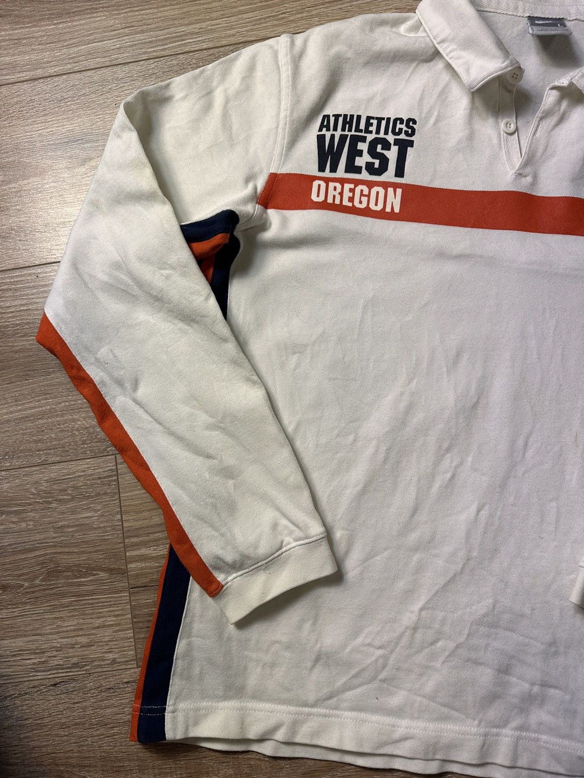 Nike NIKE Vintage Oregon 77 Rugby Shirt Long Sleeve Size US L / EU 52-54 / 3 - 3 Thumbnail