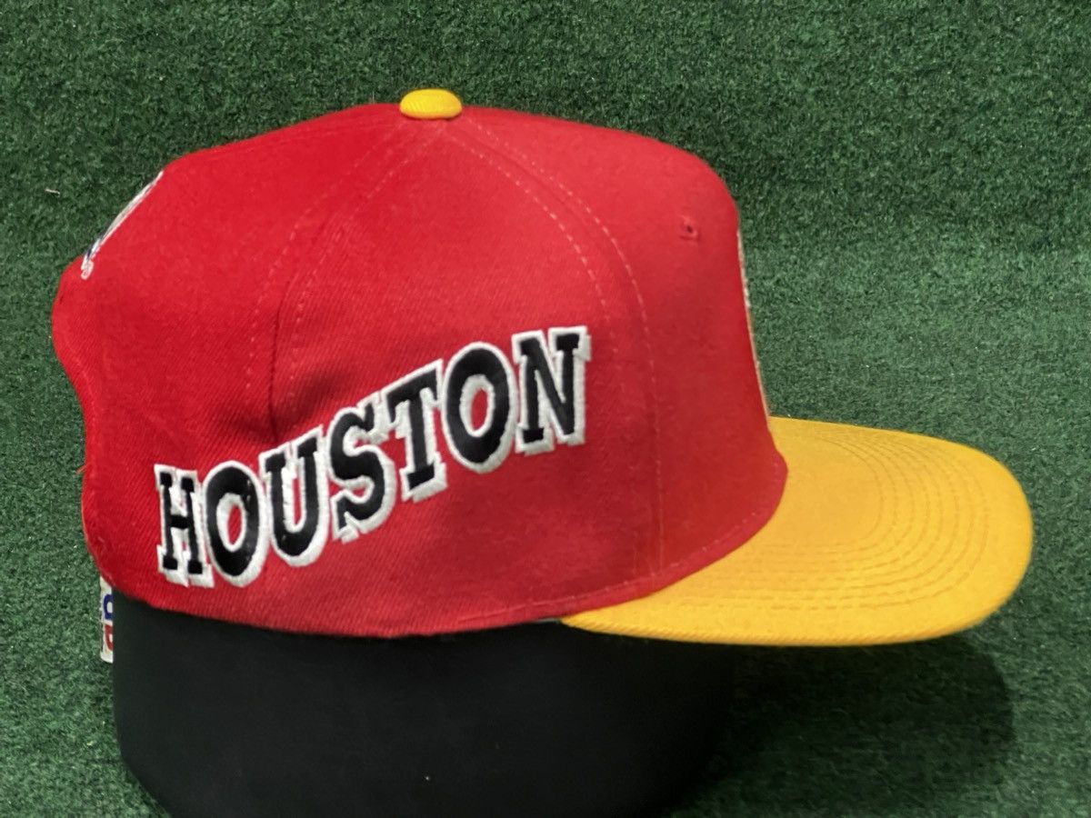 Sports Specialties Vintage 90s Houston Rockets Side Wave Youngan Snapback Hat Size ONE SIZE - 2 Thumbnail