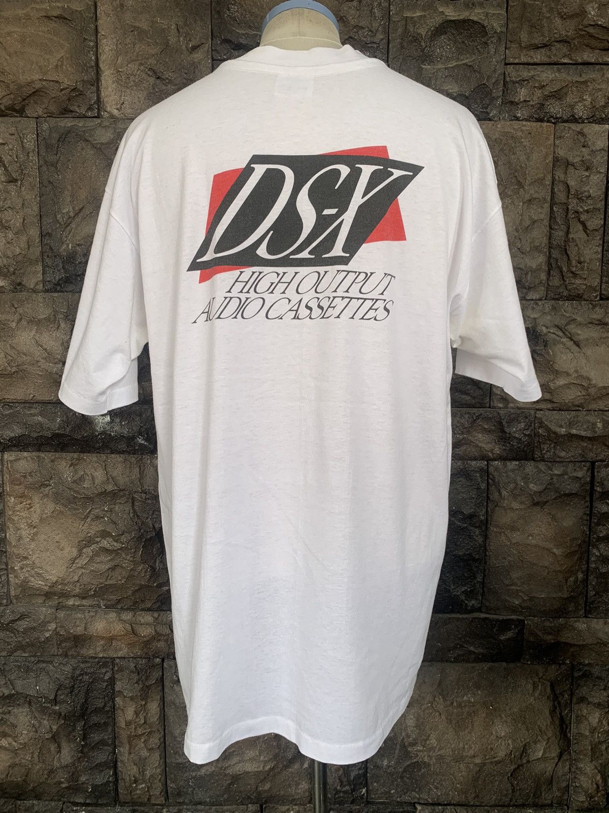 Vintage Vintage 90s TDK DS-X High Output Audio Cassettes Promo Tees Size US XL / EU 56 / 4 - 1 Thumbnail