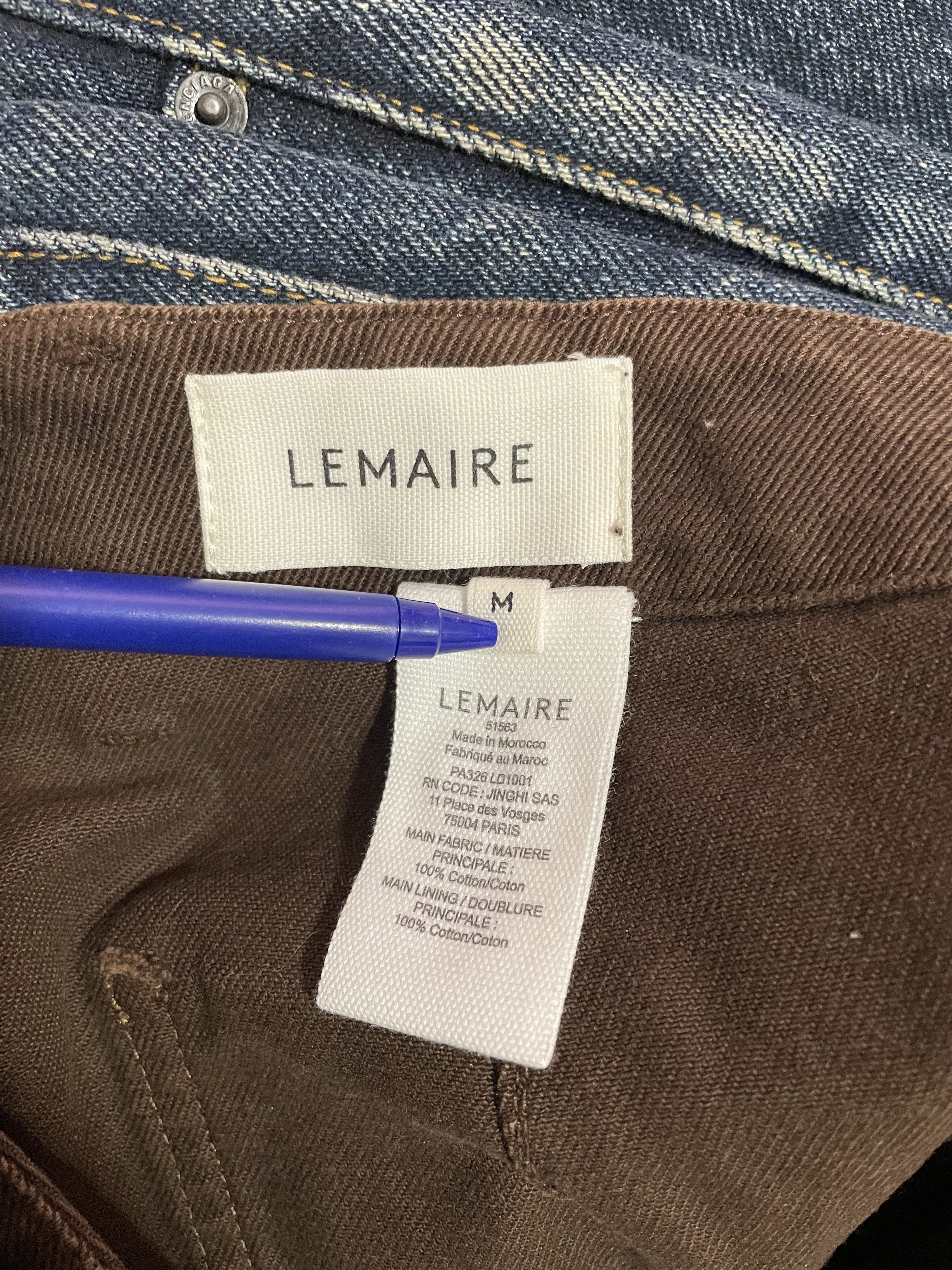 Lemaire Twisted Belted Pants in Denim Espresso Brown M Size US 32 / EU 48 - 5 Thumbnail