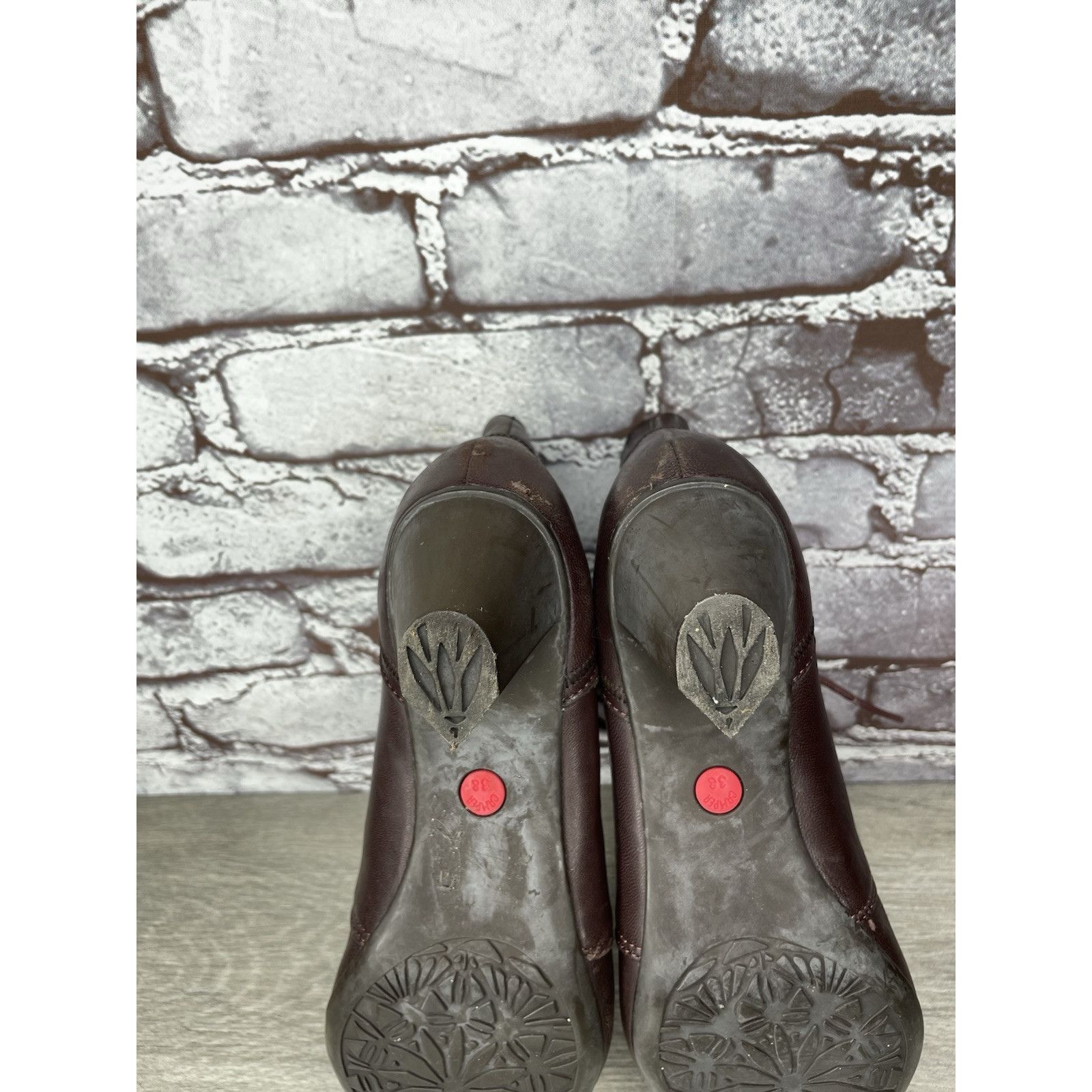 Camper Camper Alicante Brown Leather Lace Up Heel Ankle Boots Women Size US 7.5 / IT 37.5 - 8 Thumbnail
