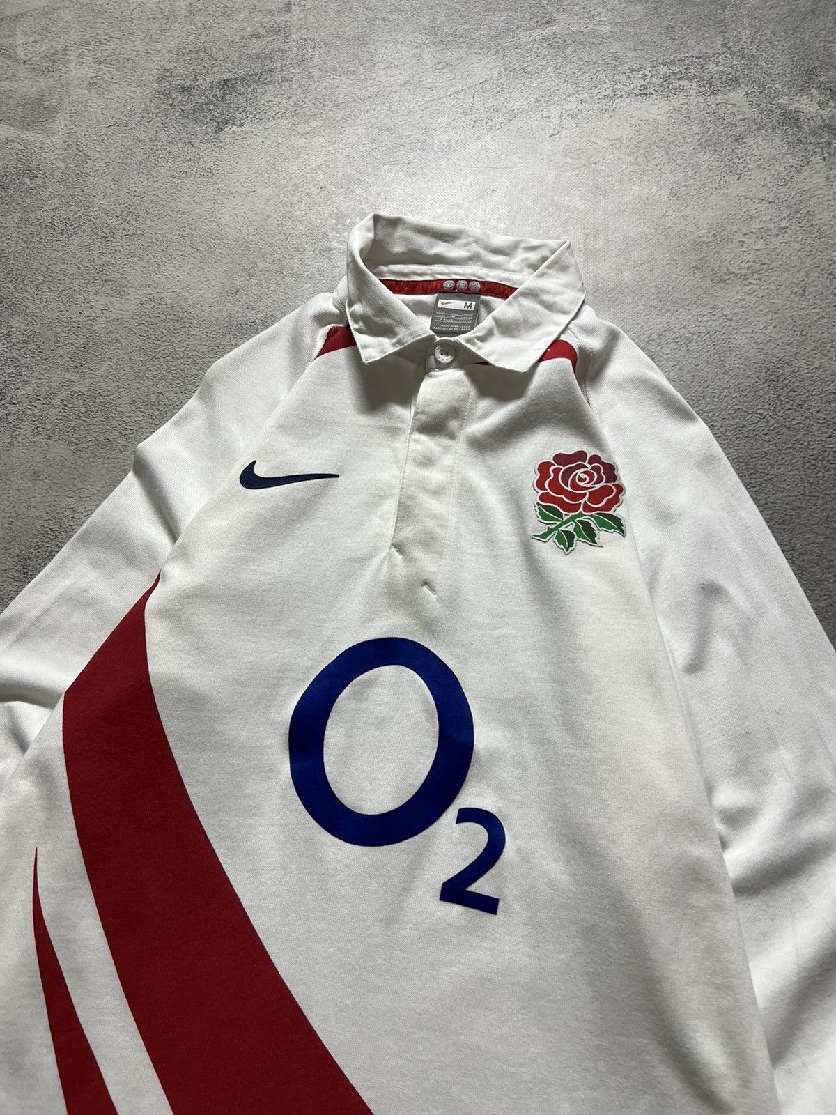 Vintage Vintage Y2k Nike England O2 🏴󠁧󠁢󠁥󠁮󠁧󠁿 Union Home Shirt Jersey 00’s Size US M / EU 48-50 / 2 - 2 Thumbnail