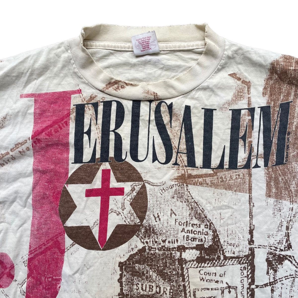 Vintage Vintage Jerusalem All Over Print Shirt Size Large Size US L / EU 52-54 / 3 - 2 Thumbnail