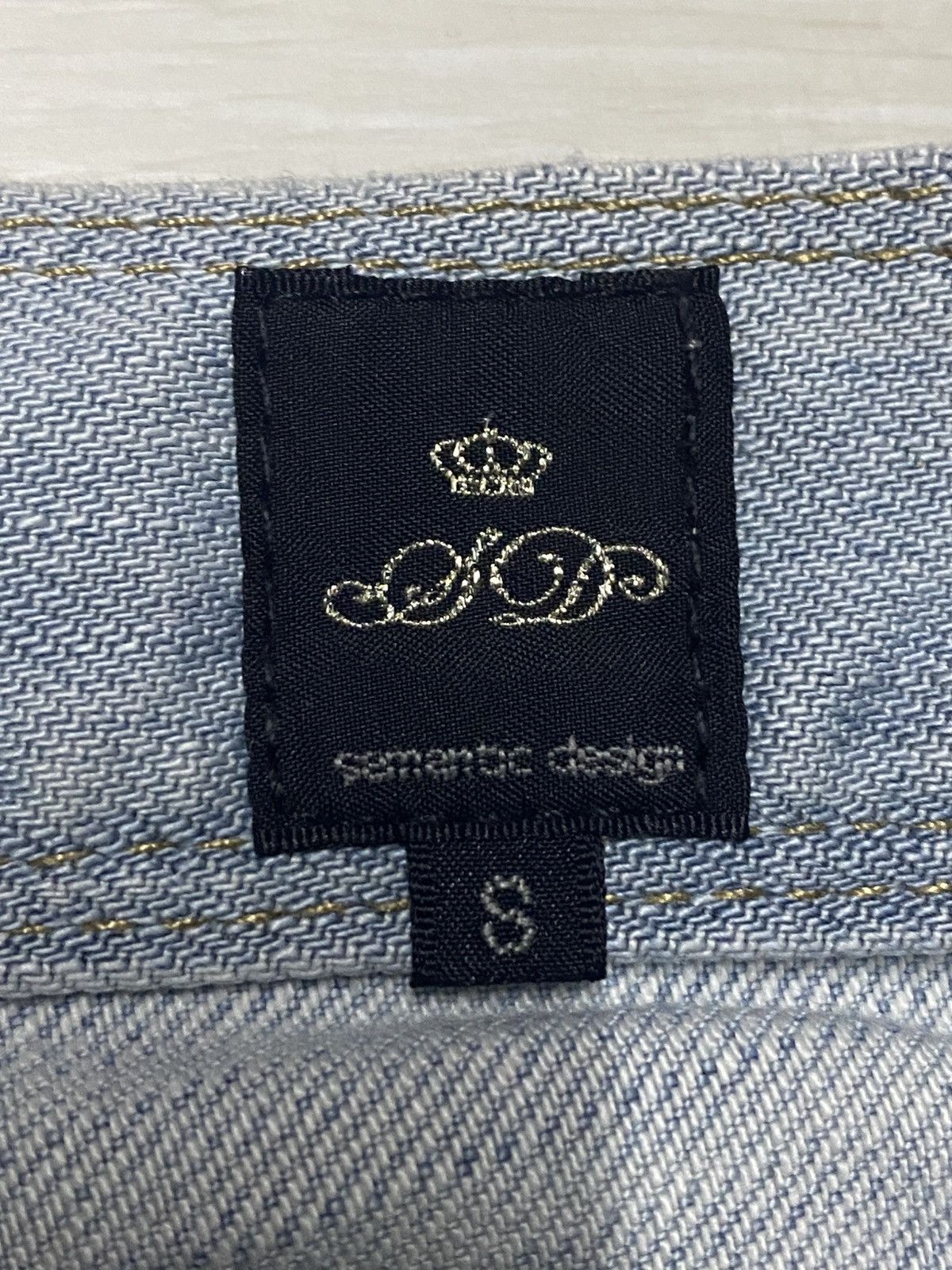 semanticdesign SemanticDesign Grey Denim Jeans Archive Style Y2K Size US 29 - 15 Thumbnail