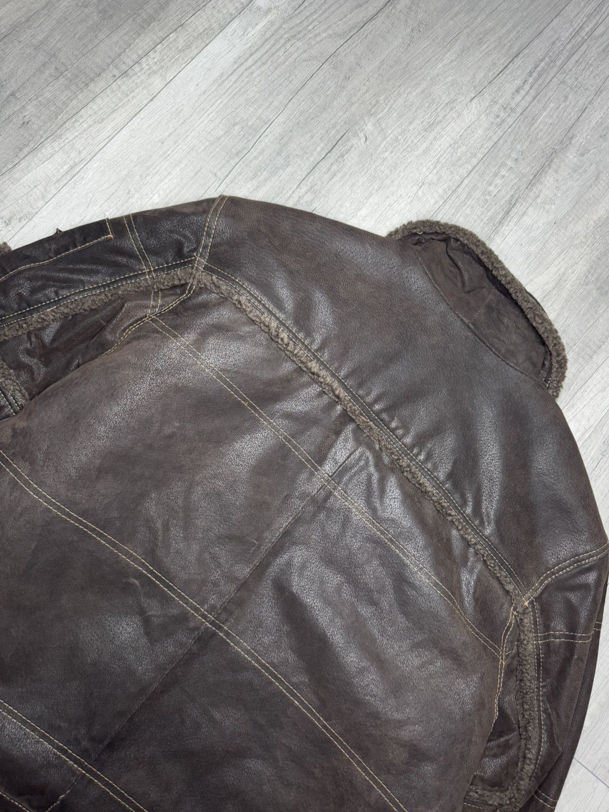 Genuine Leather × Vintage Vintagge leather jacket L avant garde retro Size US L / EU 52-54 / 3 - 15 Thumbnail