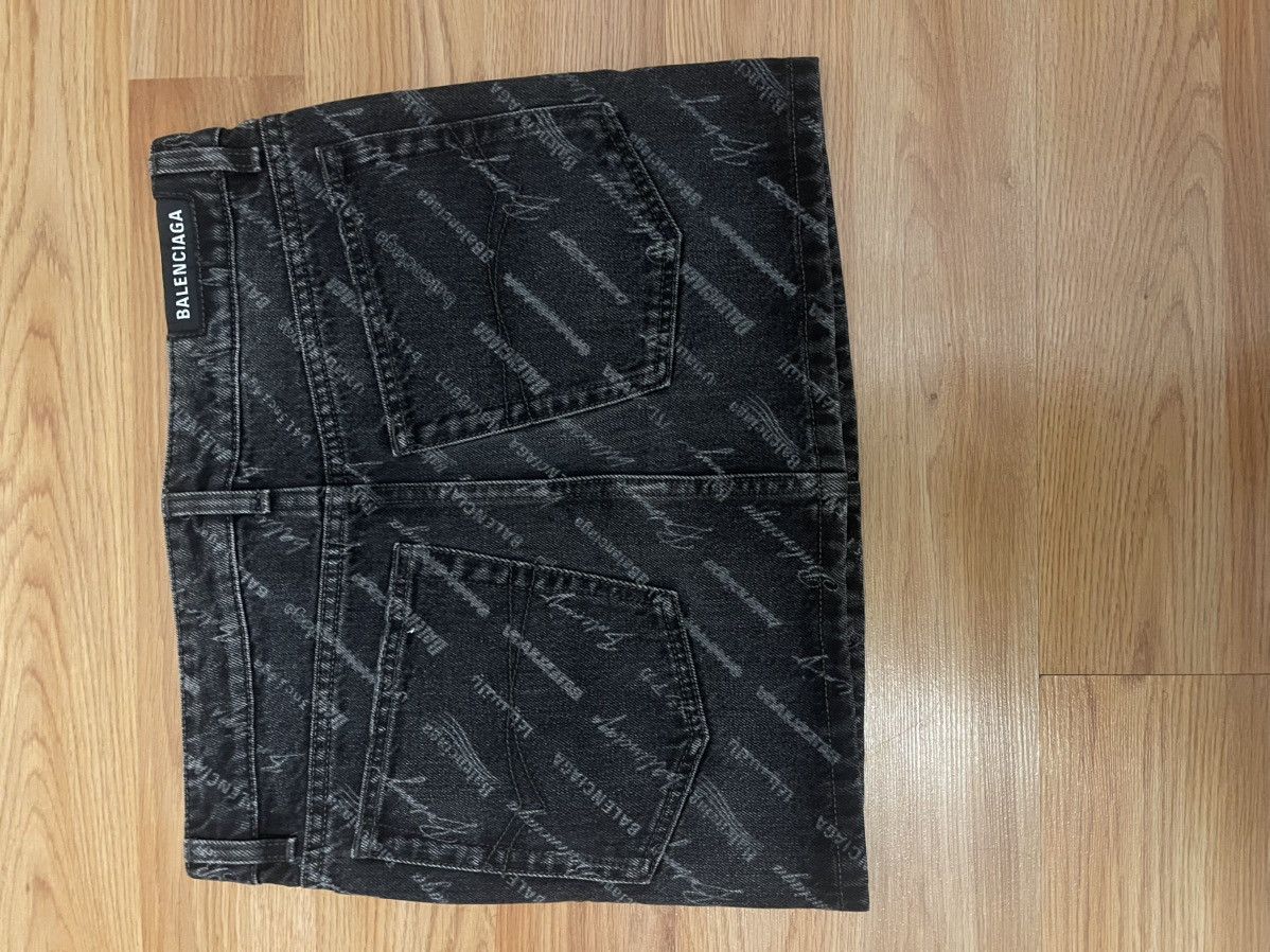 Balenciaga Balenciaga All-over Logo Mini skirt Size 27" / US 4 / IT 40 - 7 Thumbnail