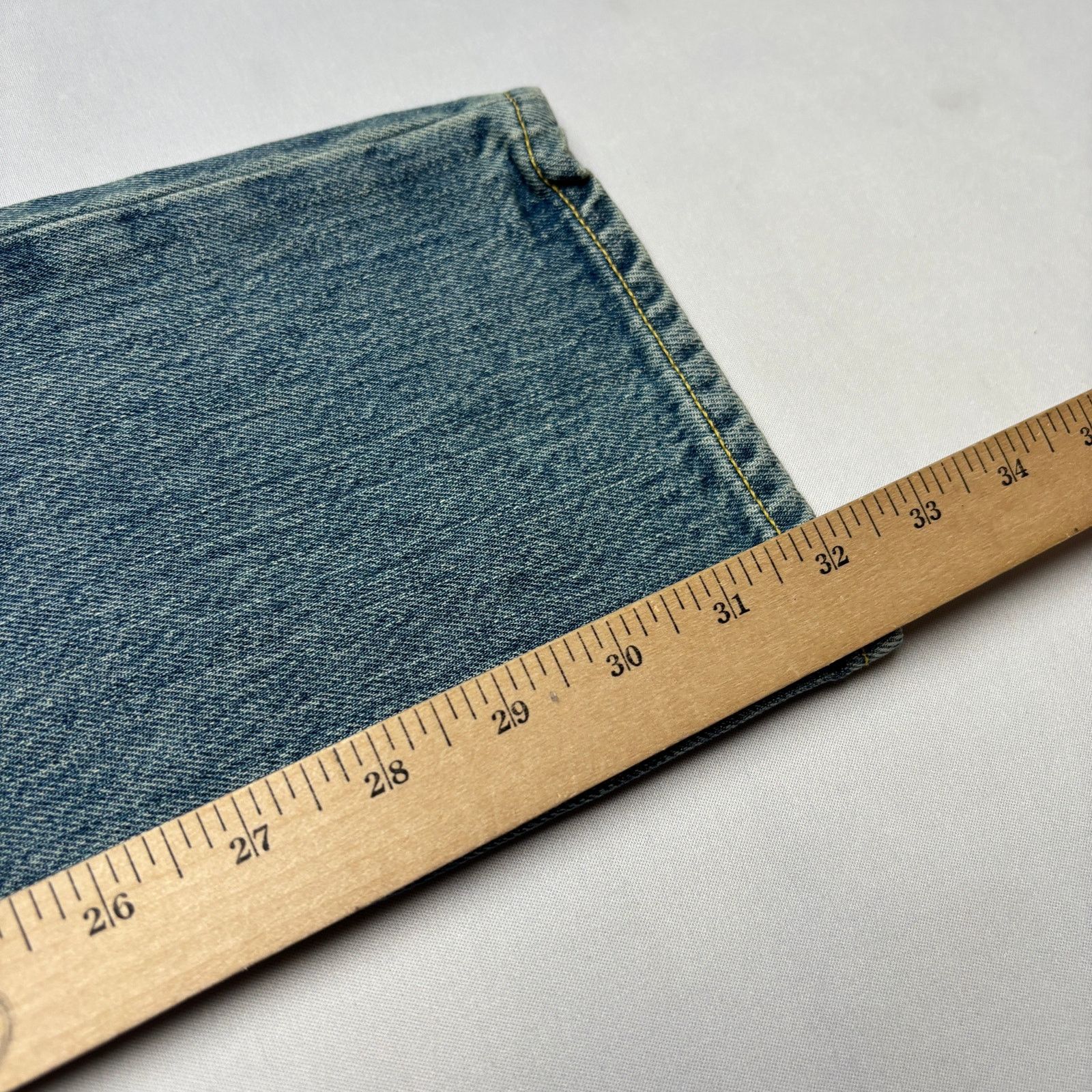 Sid Mashburn $175 Sid Mashburn Slim Straight Jeans 33x32 Made in USA Size US 33 - 6 Thumbnail