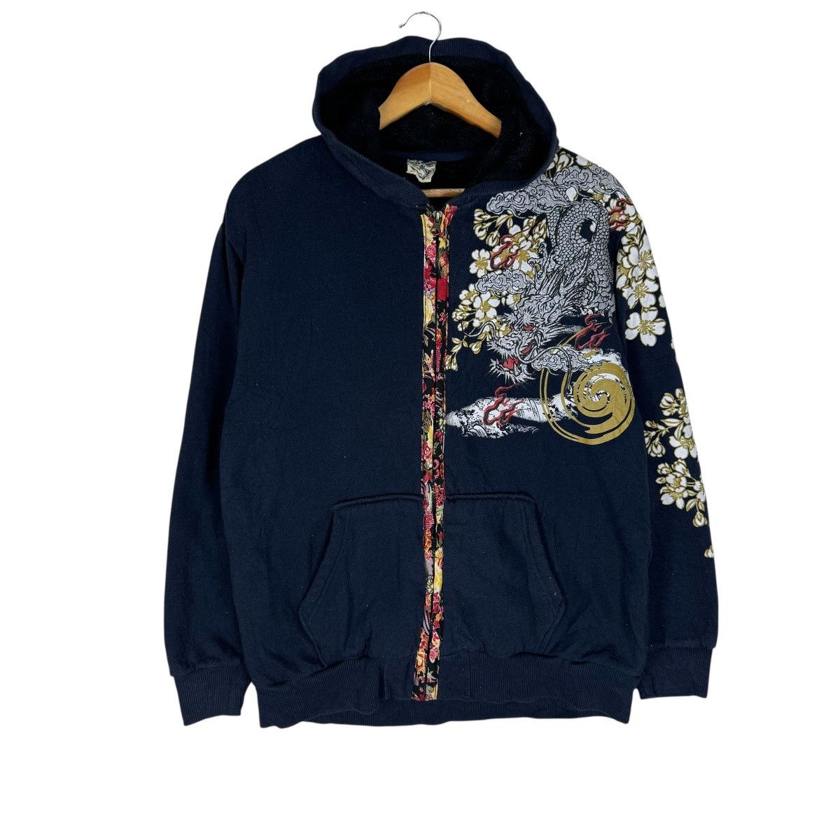 Japanese Brand ☀️SUKAJAN DRAGON HOODIE SWEATSHIRT Size US L / EU 52-54 / 3 - 4 Thumbnail