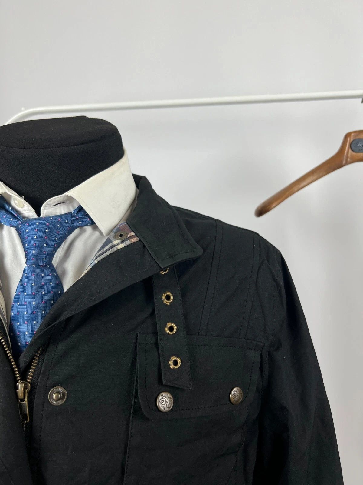 Other Burke & Wills Australia Biker Waxed Oil Belted Jacket Size XXL / US 16-18 / IT 52-54 - 2 Thumbnail