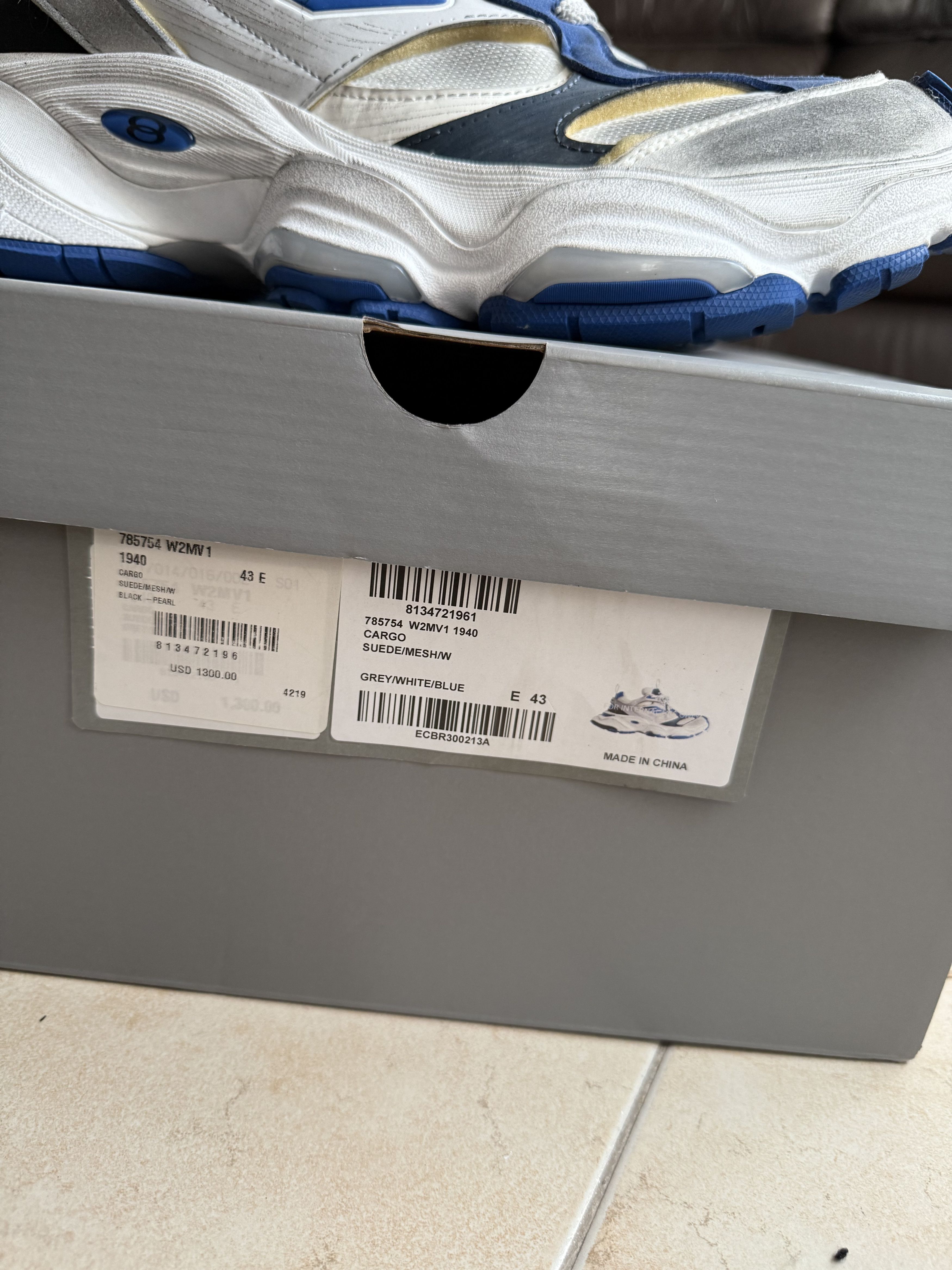 Balenciaga Balenciaga Cargo Sneakers gray and blue Size US 10.5 / EU 43-44 - 13 Thumbnail
