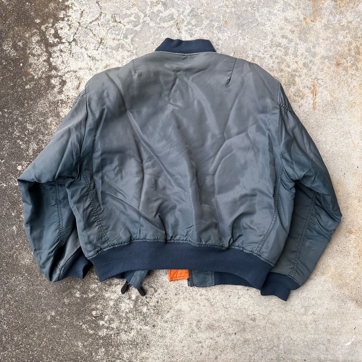 Alpha Industries Reversible 90s MA-1 Bomber jkt US army navy military usa Size US L / EU 52-54 / 3 - 2 Thumbnail