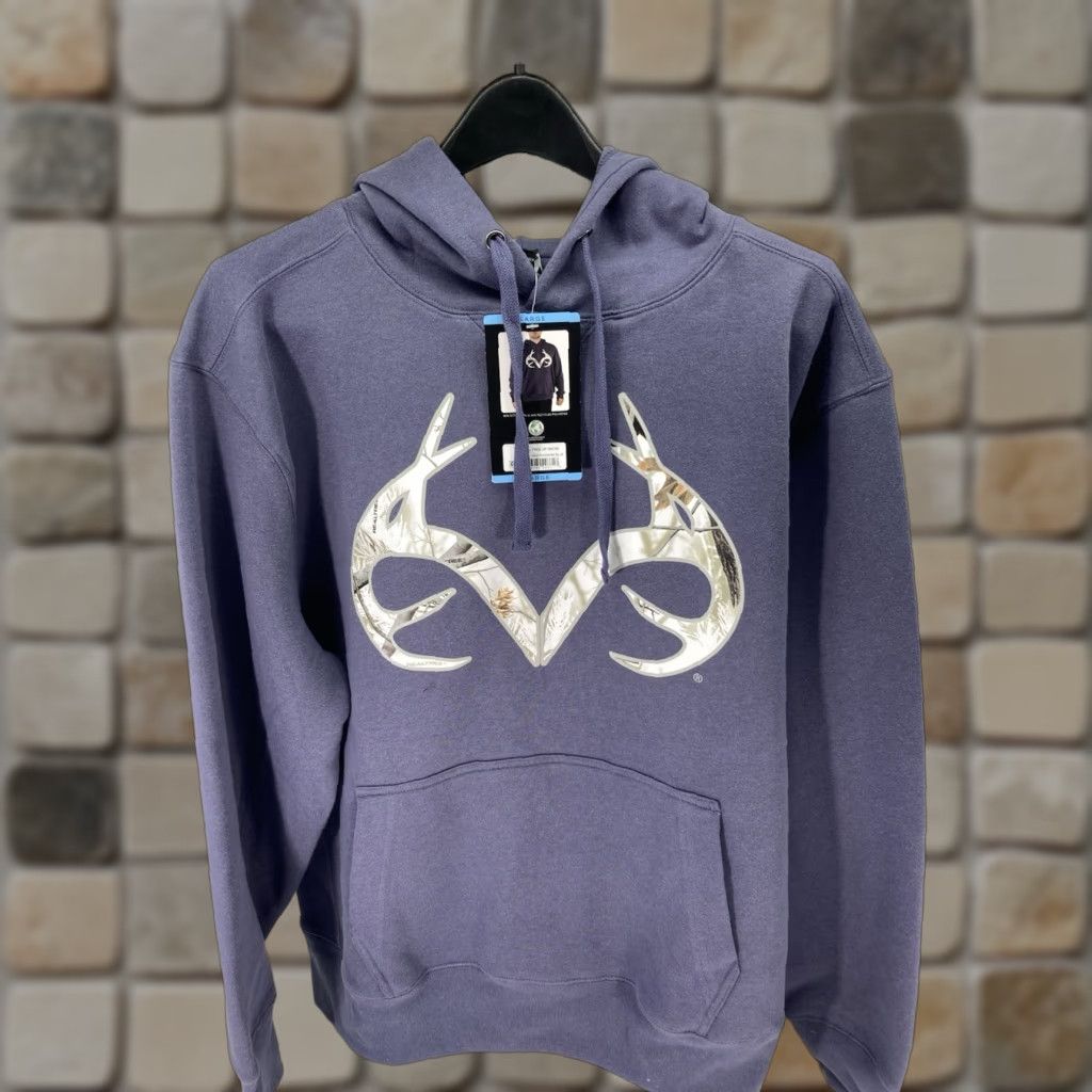 Realtree Realtree Hoodie Sweatshirt Men L Gray Graphic Logo Pullover Cotton NWT Size US L / EU 52-54 / 3 - 1 Thumbnail