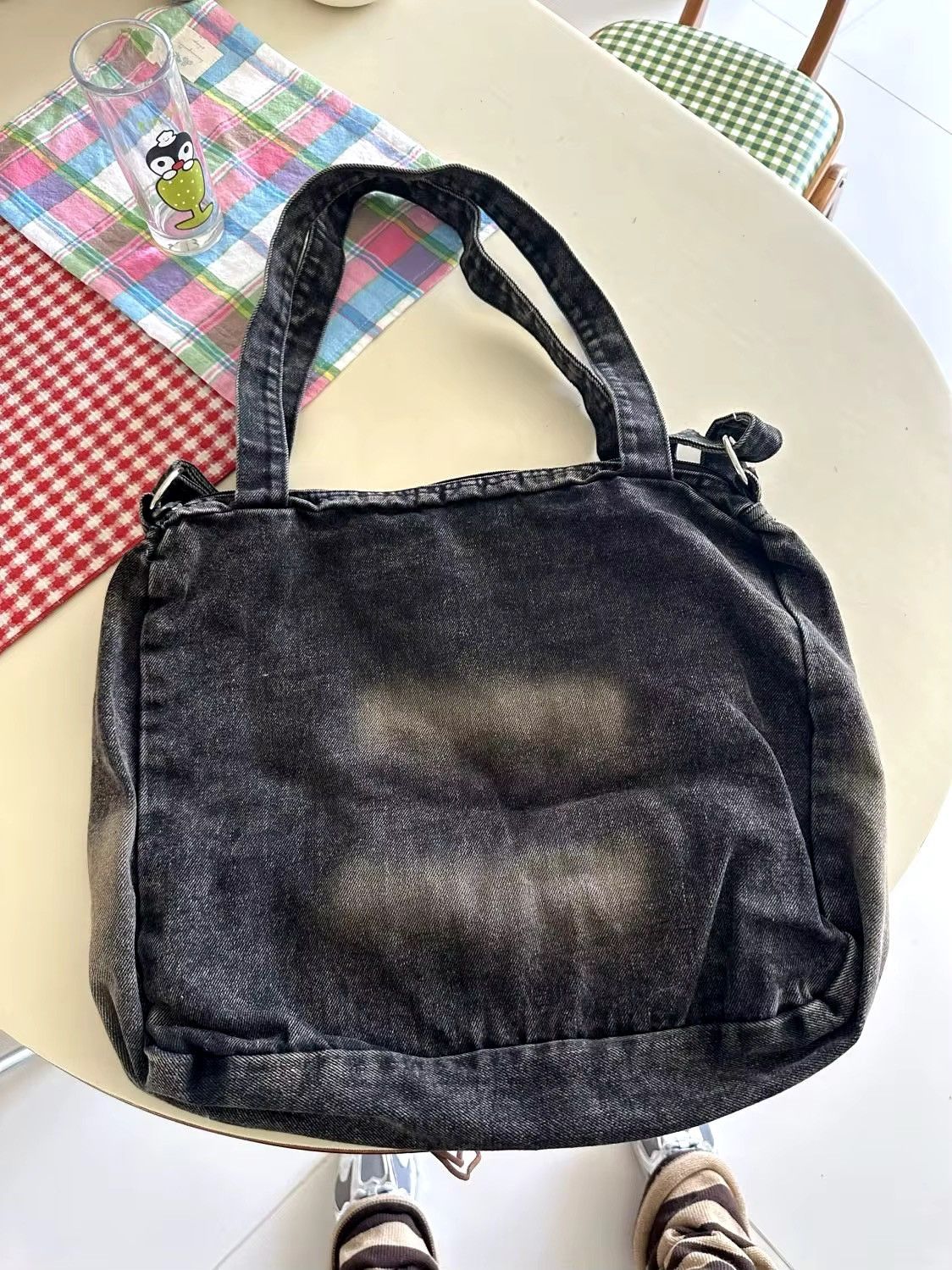 Vintage Capacity Patchwork Retro Hello Kitty Y2k Bag Size ONE SIZE - 7 Thumbnail