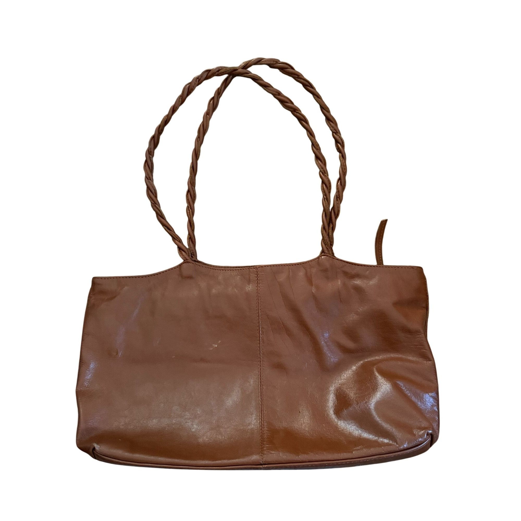 Other Latico Brown Leather Shoulder Bag With Braided Handles & Flo Size ONE SIZE - 2 Thumbnail