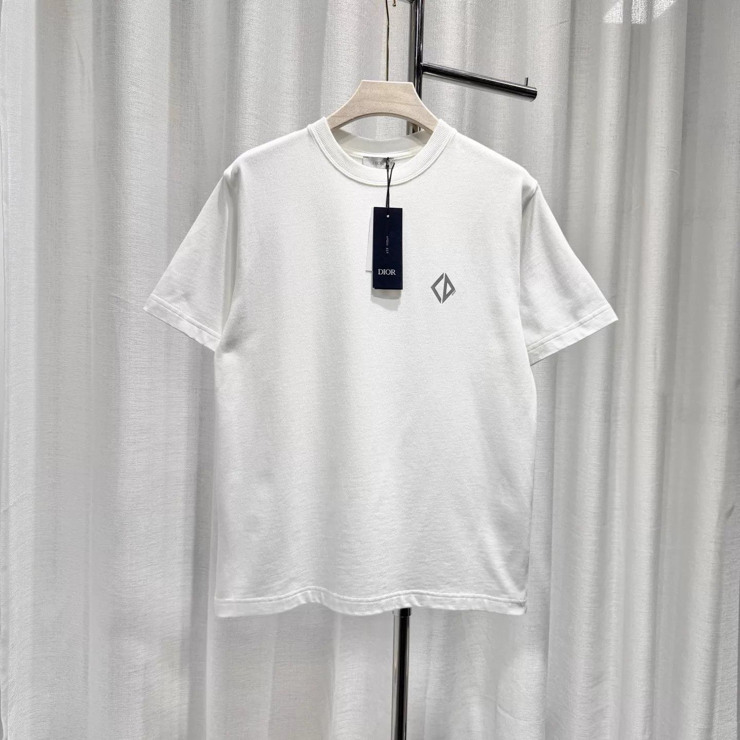 Dior DIOR Reflective Logo Short Sleeve T-Shirt White XS Size US XS / EU 42 / 0 - 1 Thumbnail