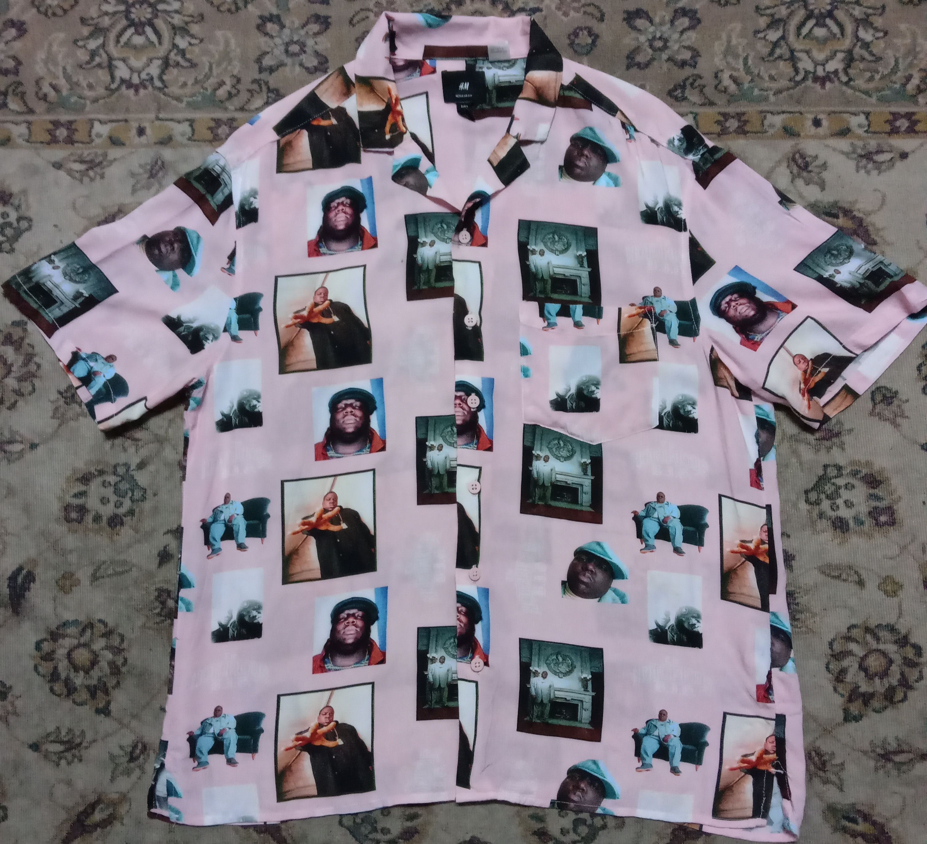 Rap Tees Button ups shirt Rap HipHop Notorius B.I.G Fubu Mecca Size US L / EU 52-54 / 3 - 1 Thumbnail