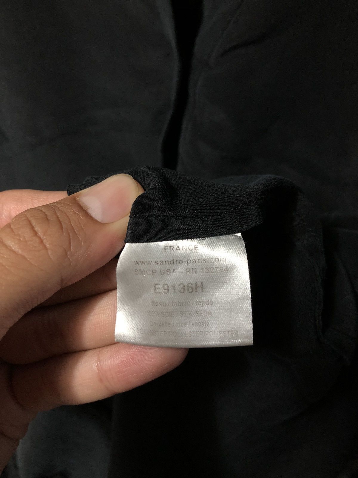 Designer × Sandro × Vintage Sandro Tops Blouse With Mesh Size XS / US 0-2 / IT 36-38 - 9 Thumbnail