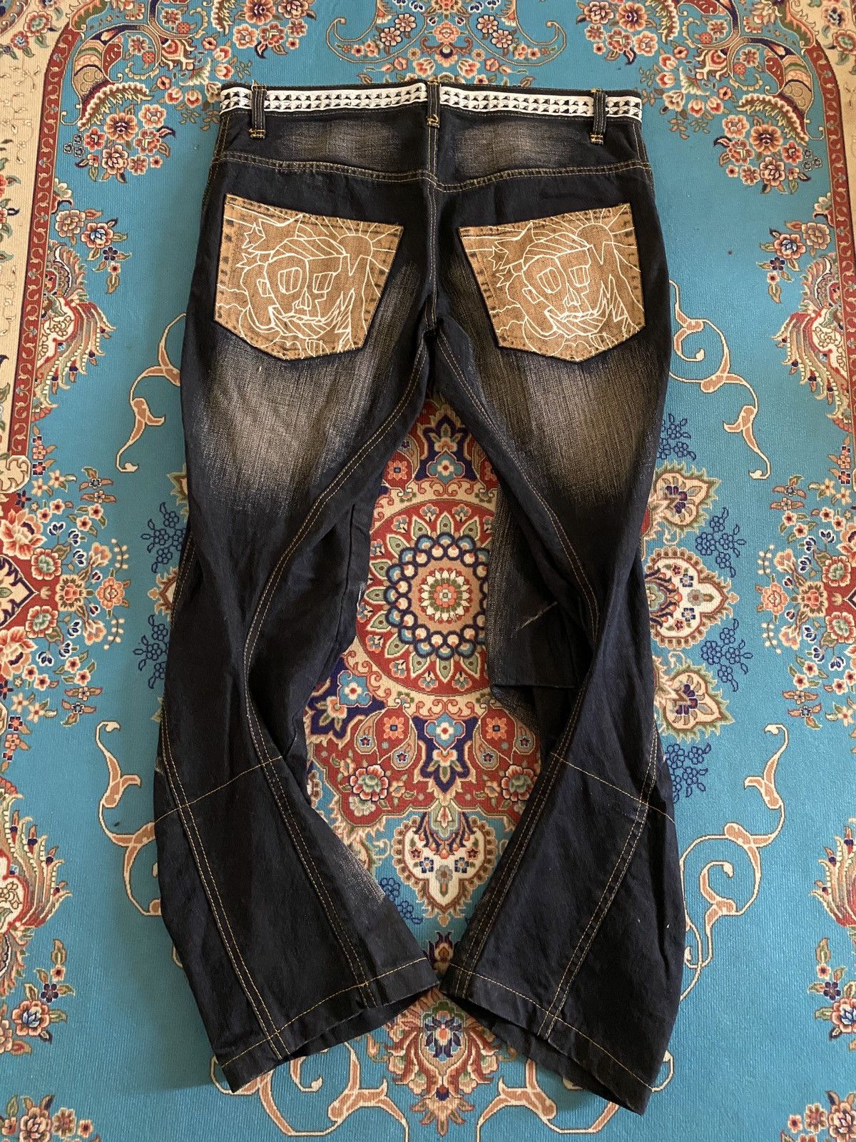 PPFM Japanese Brand PPFM J Leg Design Denim Size US 33 - 3 Thumbnail