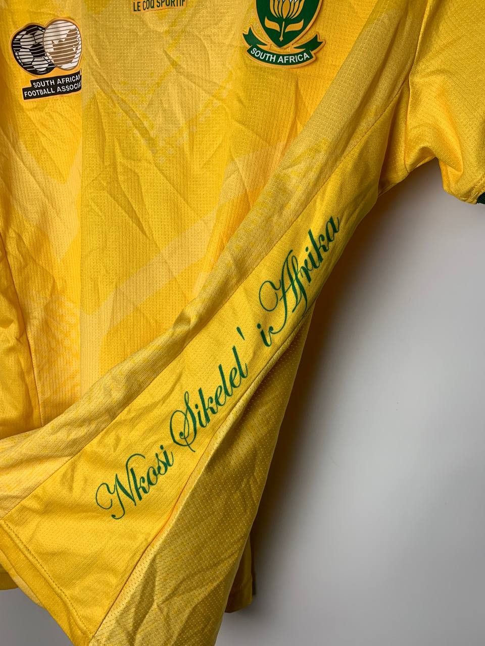 Le Coq Sportif South Africa Women 2023 Home Shirt Soccer Jersey Size L / US 10 / IT 46 - 4 Thumbnail