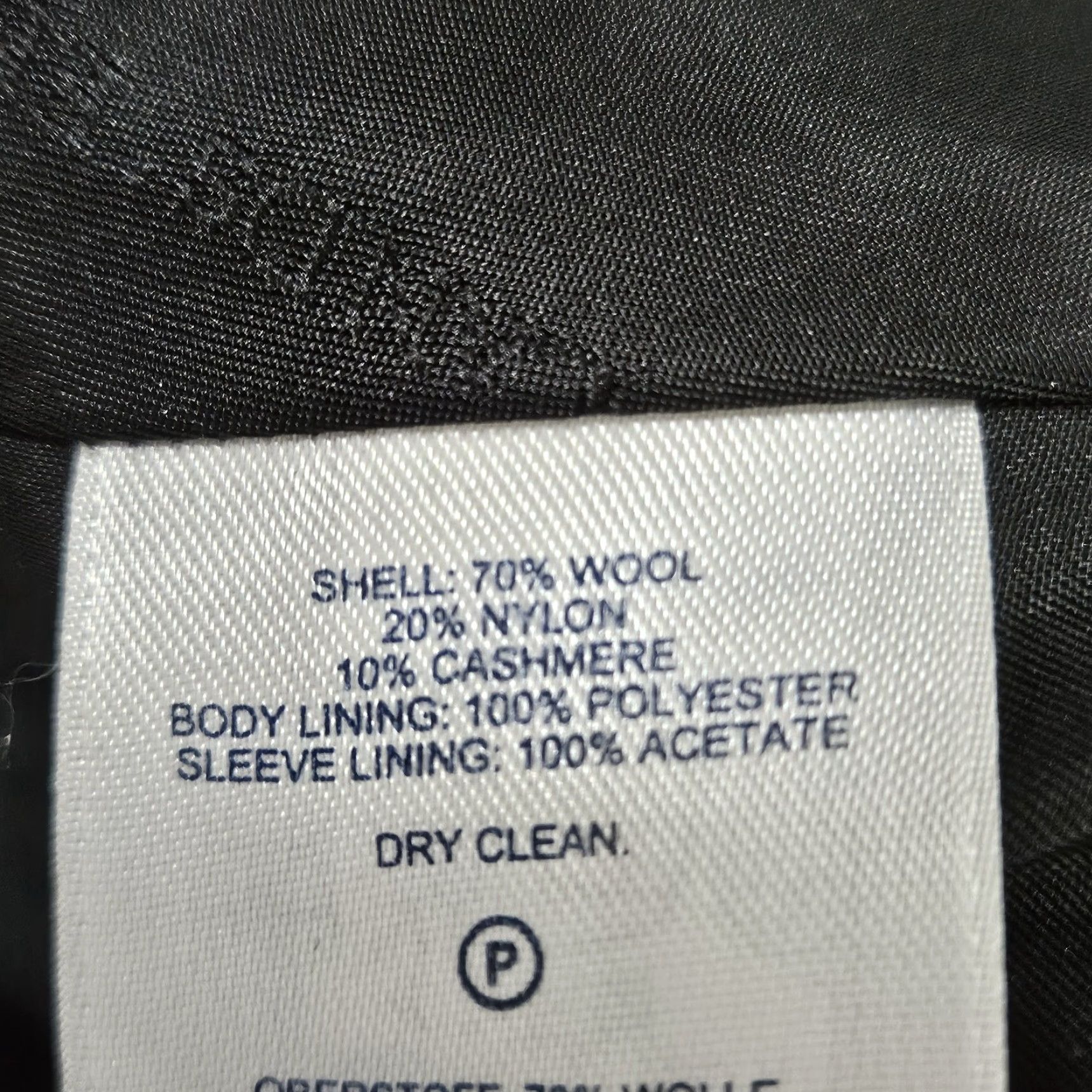 Lands' End VINTAGE Lands' End Black Wool Cashmere Blend Buttoned Collared Lined Overcoat 22W Size 3XL / US 20-22 - 4 Thumbnail