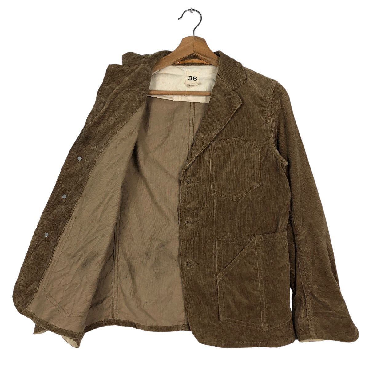 MasterPiece Cropped Biker Jacket Corduroy Scye Basics Masterpiece Japan Size XS / US 0-2 / IT 36-38 - 11 Thumbnail