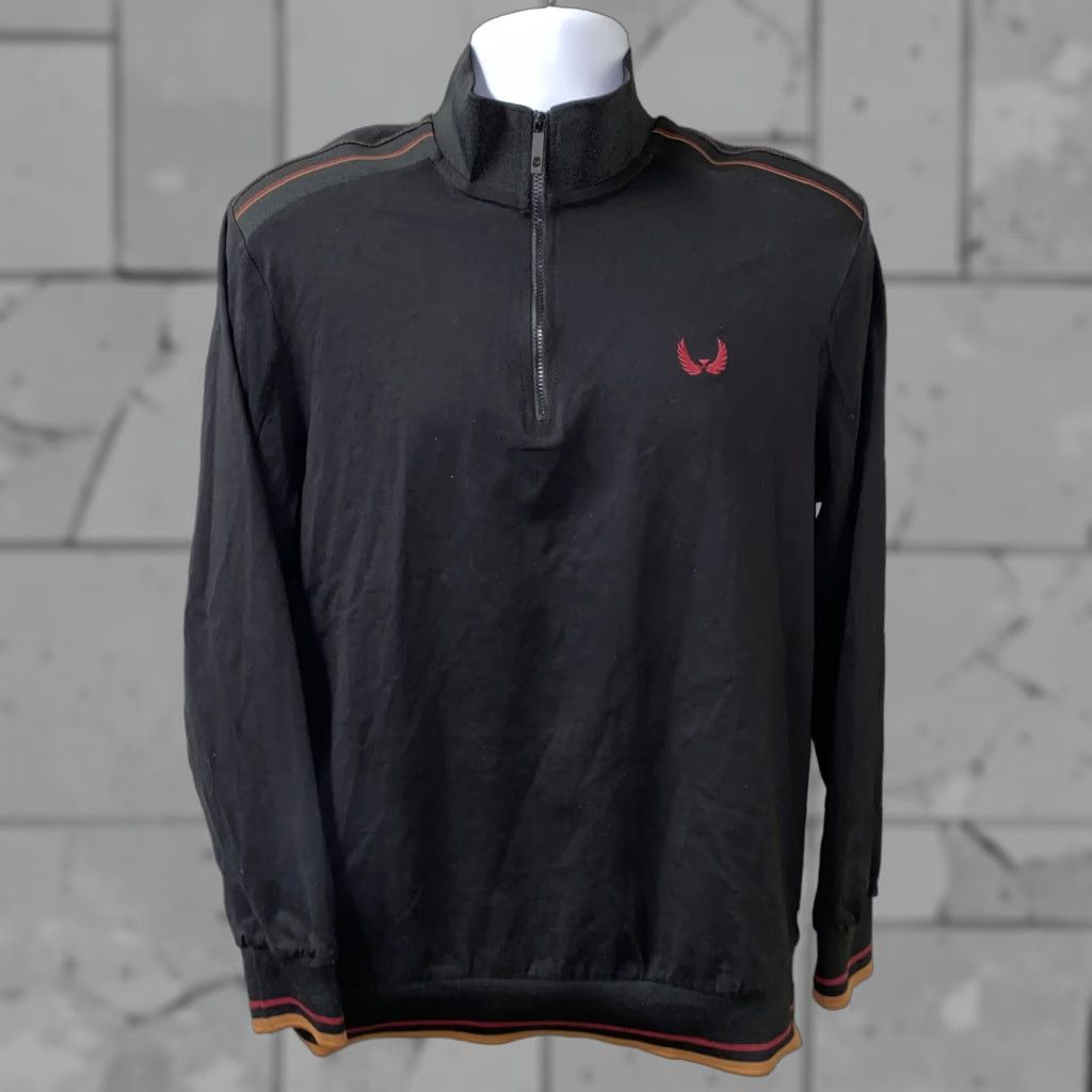 Vintage Nick Danger Mens Jacket 1/2 Zip Pullover Black L Size US L / EU 52-54 / 3 - 1 Thumbnail