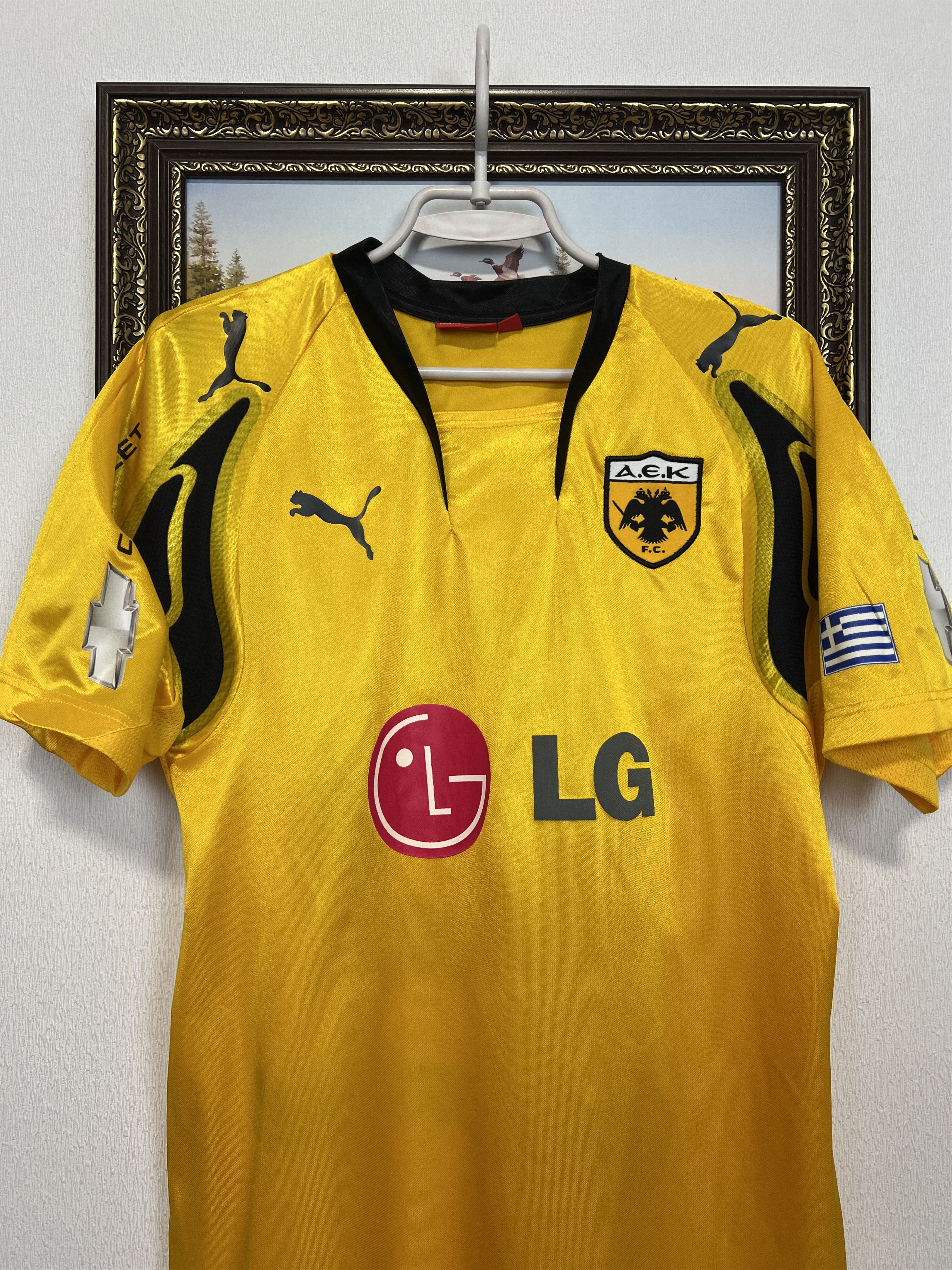 Puma AEK Athens football shirt #99 Cezar Player Issue Jersey Size US XXS / EU 40 - 4 Thumbnail
