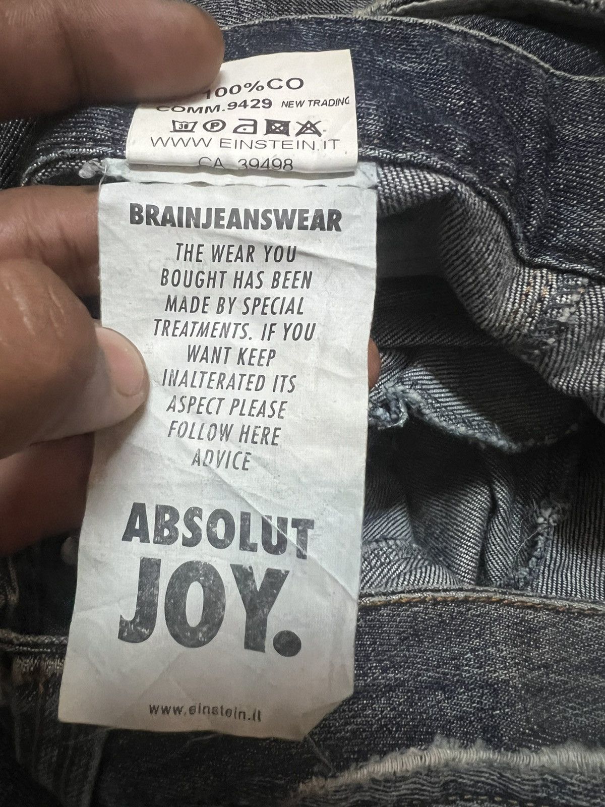 Japanese Brand SICK💥ABSOLUT JOY PATCHWORK DISTRESSED DENIM PANT Size US 32 / EU 48 - 12 Thumbnail
