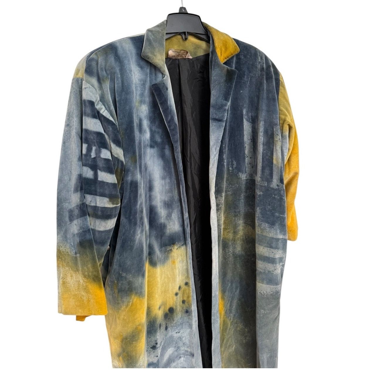 Vintage VTG I’m no walking canvas Carole Waller painted velvet coat Size US L / EU 52-54 / 3 - 9 Thumbnail