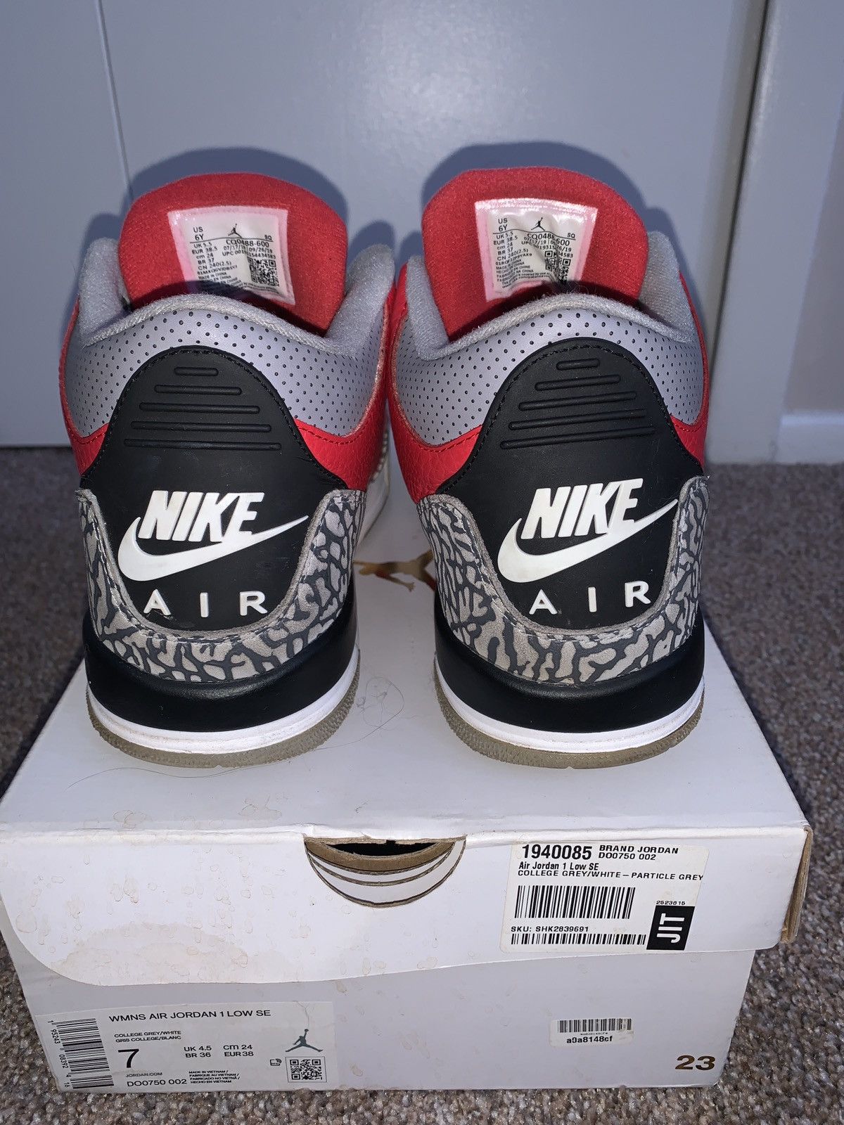 Jordan Brand Nike Air Jordan 3 Retro SE GS Mid Unite Size US 6 / EU 39 - 4 Thumbnail