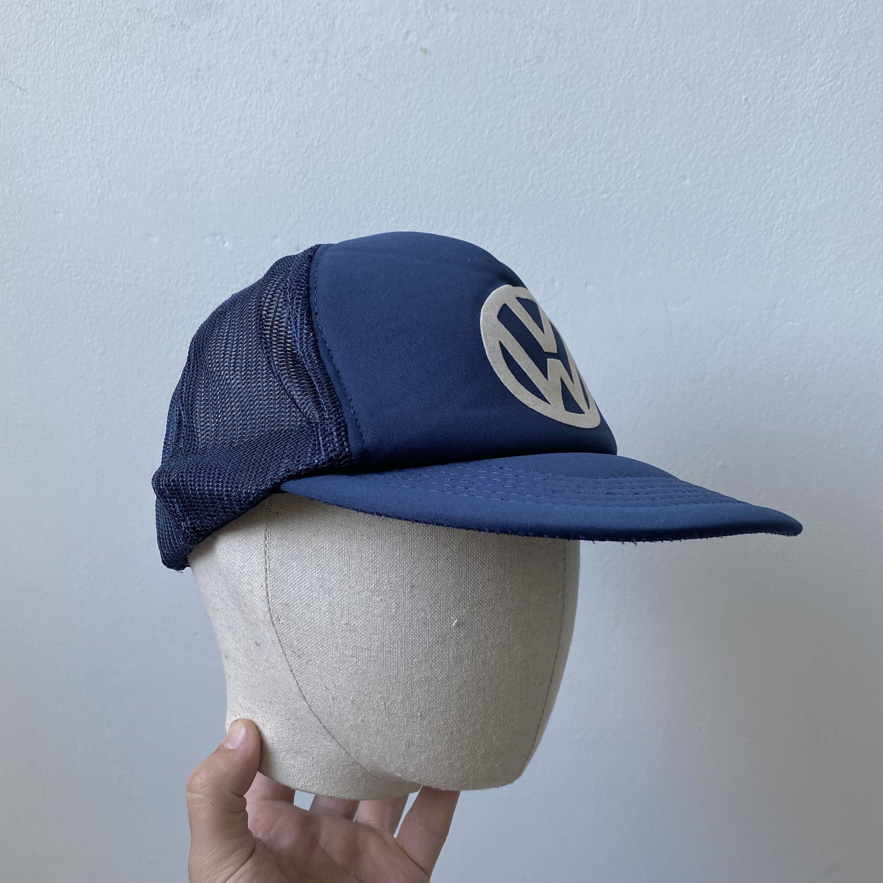 Mercedes-Benz Vintage 80s Wolksvagen Racing Trucker Hat Usa Dad hat Size ONE SIZE - 1 Thumbnail