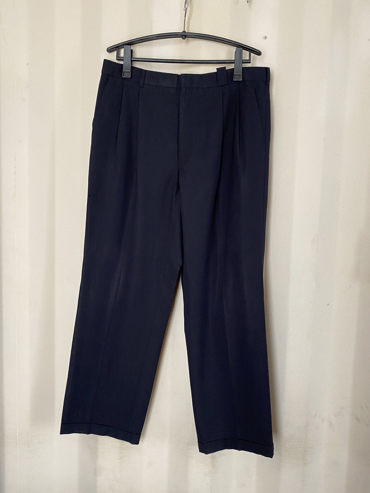 Yves Saint Laurent YVES SAINT LAURENT YSL Men Black Formal Trousers Pants Size US 37 - 1 Thumbnail