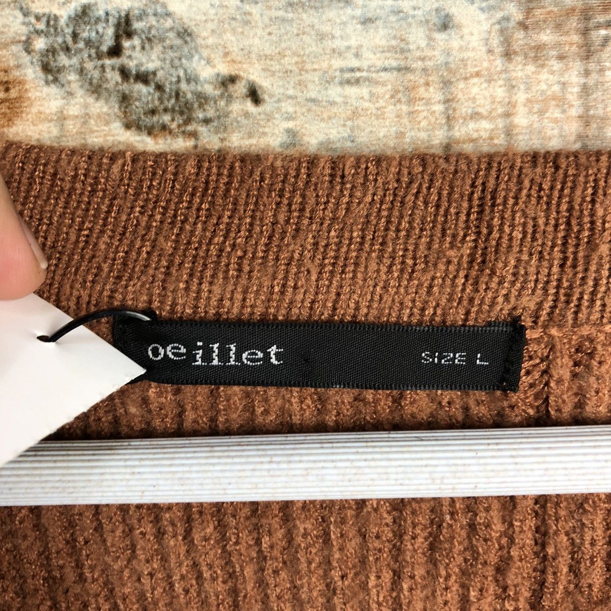 Japanese Brand DL Oeiilet Orange Cardigan Knitwear #C487 Size L / US 10 / IT 46 - 10 Thumbnail