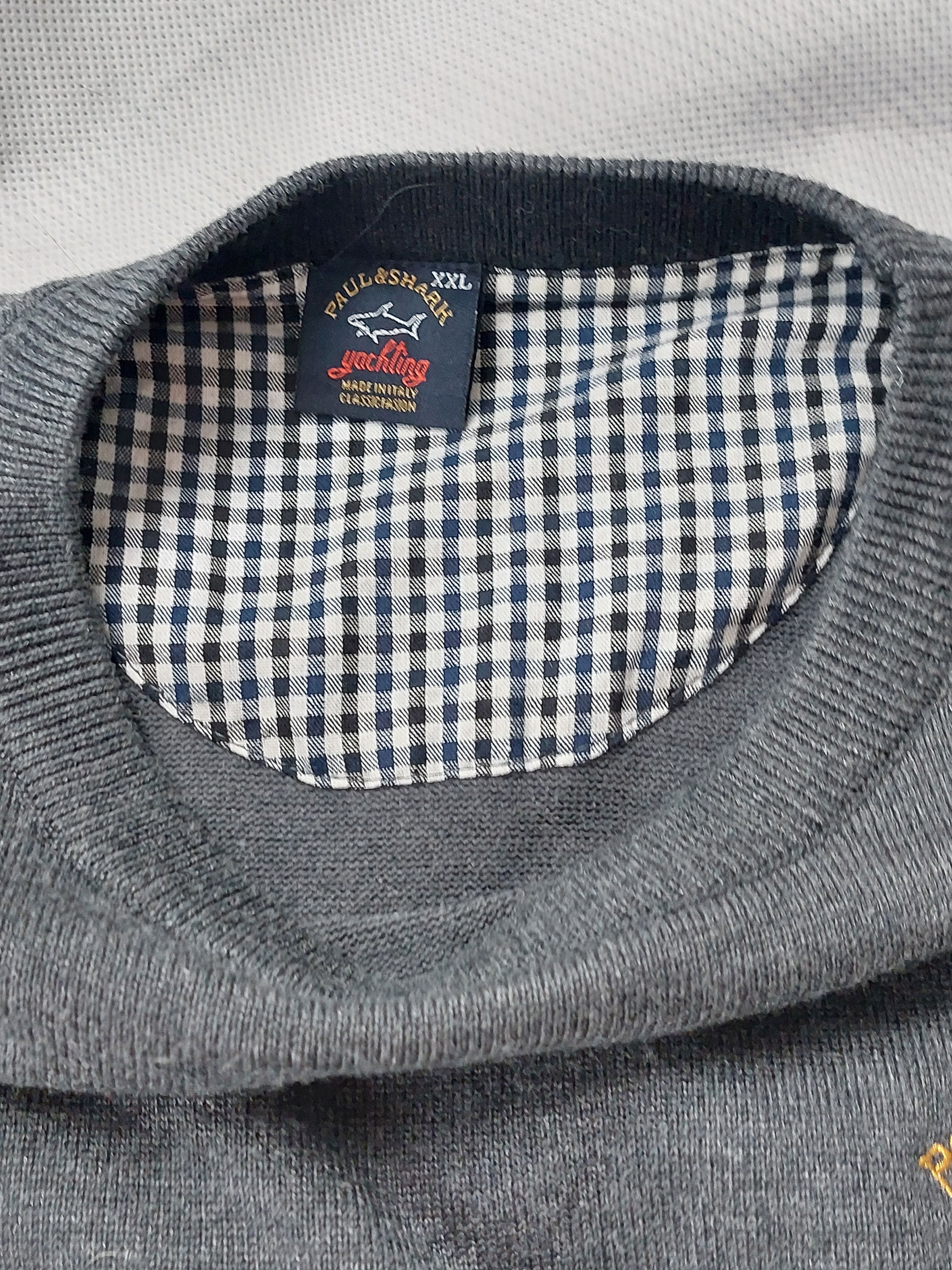 Paul & Shark PAUL&SHARK cashmere grey sweater Size US XXL / EU 58 / 5 - 6 Thumbnail