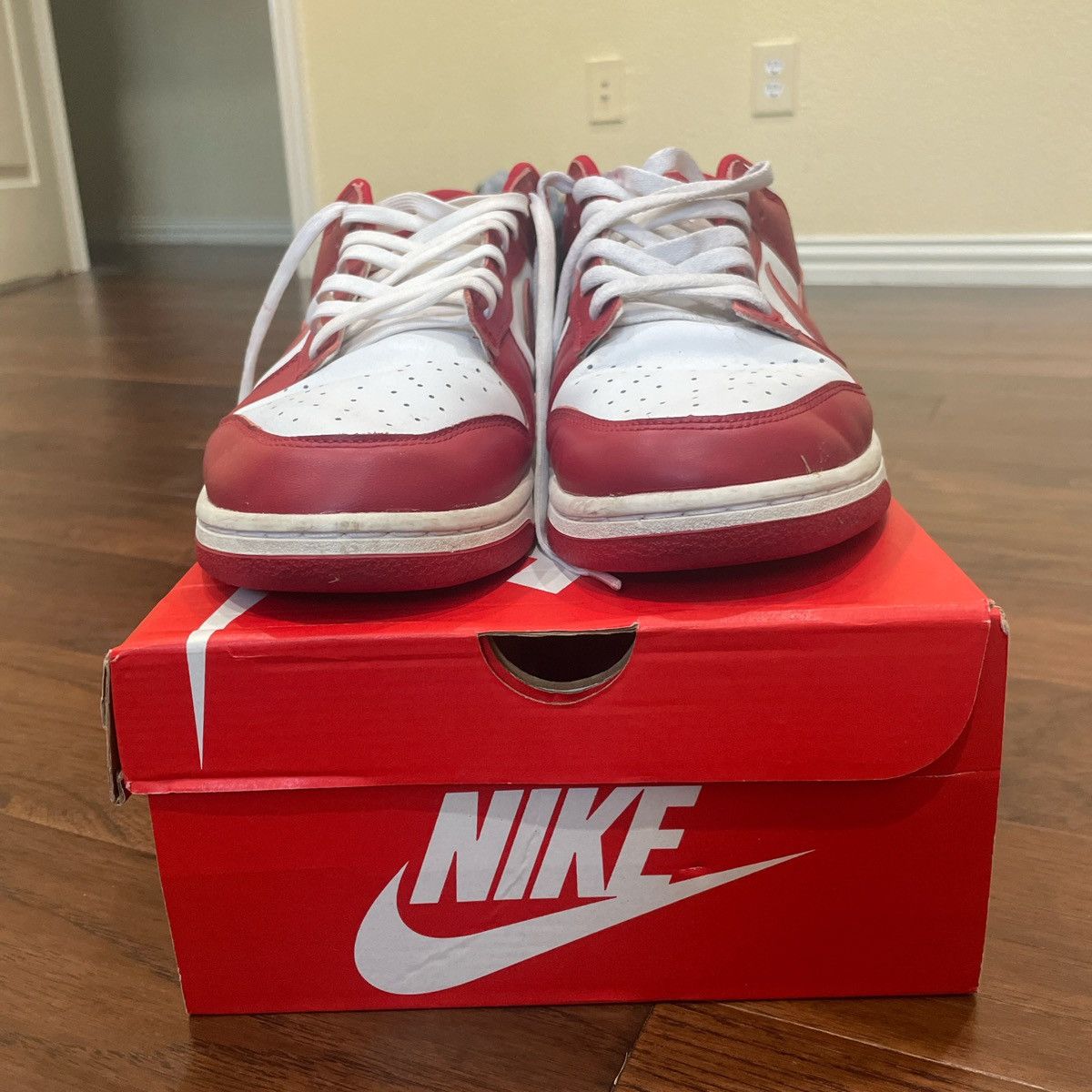 Nike Nike Dunk Low Gym Red DD1391-602 US 12 Men Size US 12 / EU 45 - 4 Thumbnail