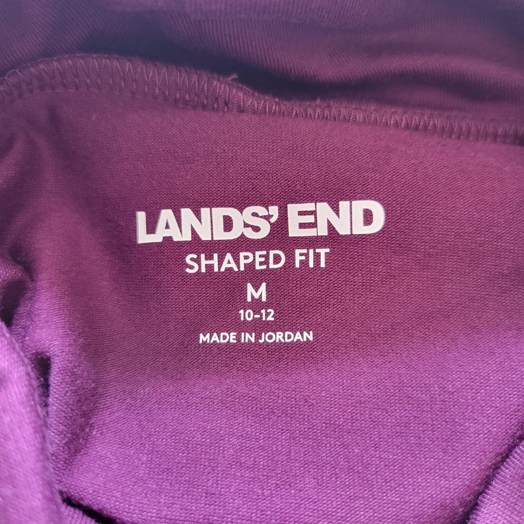 Lands' End Lands End Shaped Fit Long Sleeve Turtleneck M Purple Gem Cot Size M / US 6-8 / IT 42-44 - 2 Thumbnail
