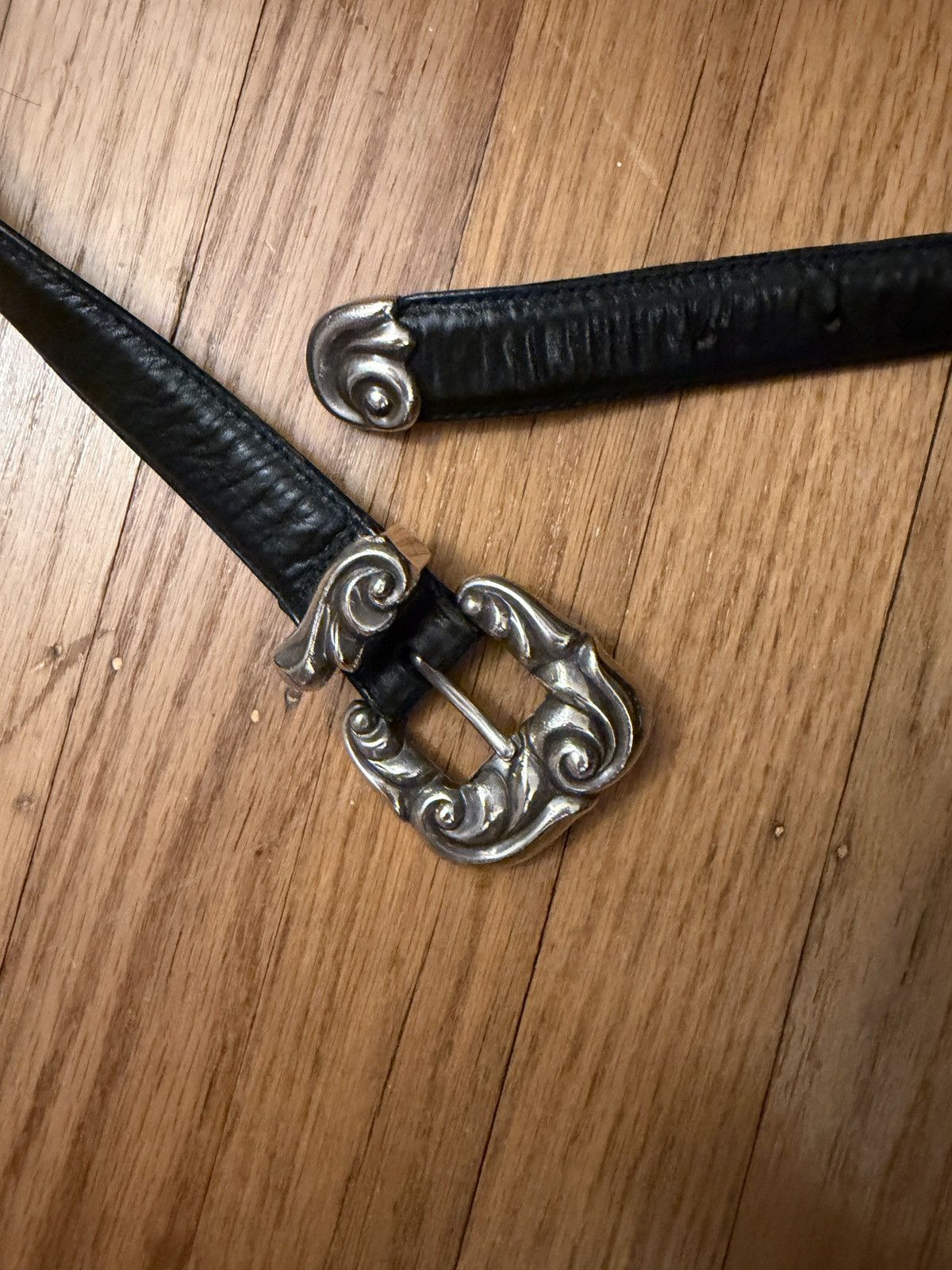 Chrome Hearts + 1 of none 1.0 inch angel wing motif belt + Size 32 - 1 Thumbnail