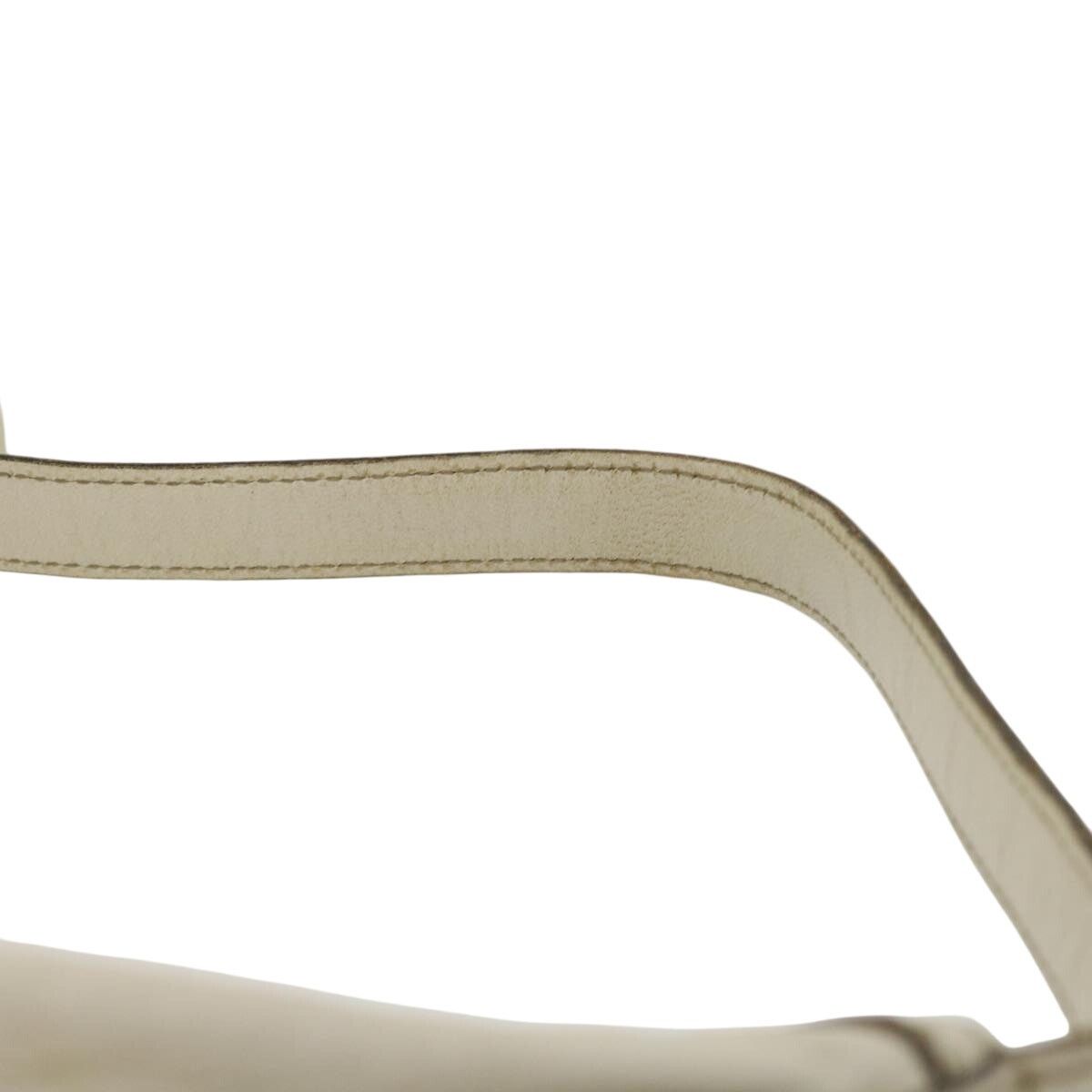 GUCCI Shoulder Bag Leather White