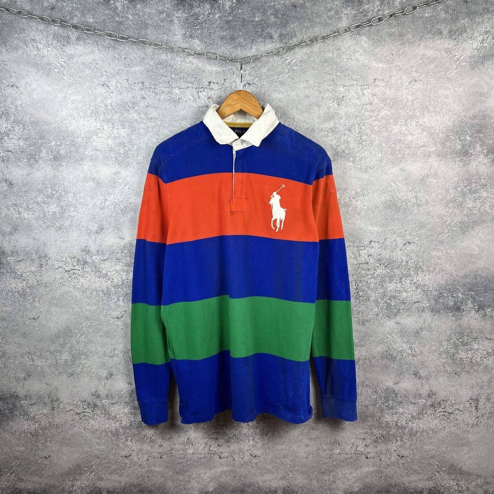 Polo Ralph Lauren Rugby Shirt Men's Size L Long Sleeve