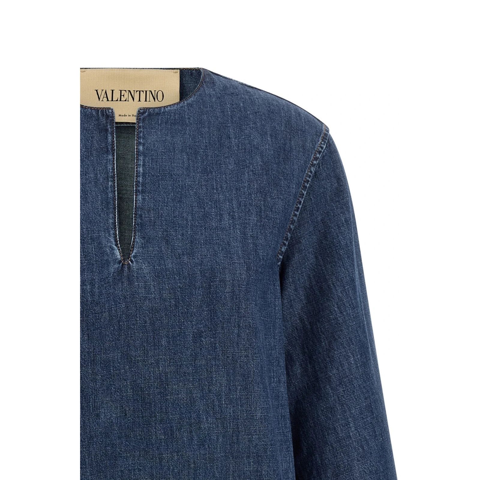 VALENTINO GARAVANI VGold Blue Denim Dress New & Authentic (W