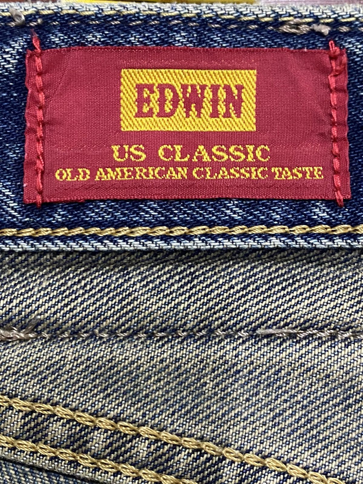 Edwin Vintage Edwin US Classic Faded Wash Distressed Loose Jeans Size US 32 / EU 48 - 11 Thumbnail