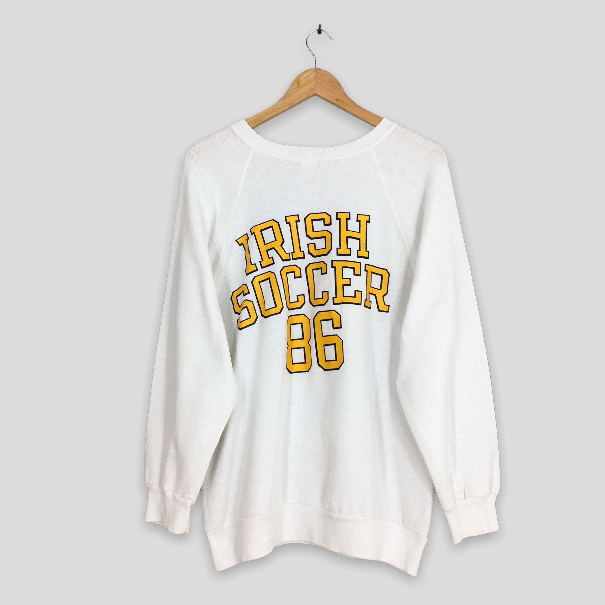 Champion Vintage 1986 Irish Soccer Sweatshirt XLarge Size US XL / EU 56 / 4 - 6 Thumbnail