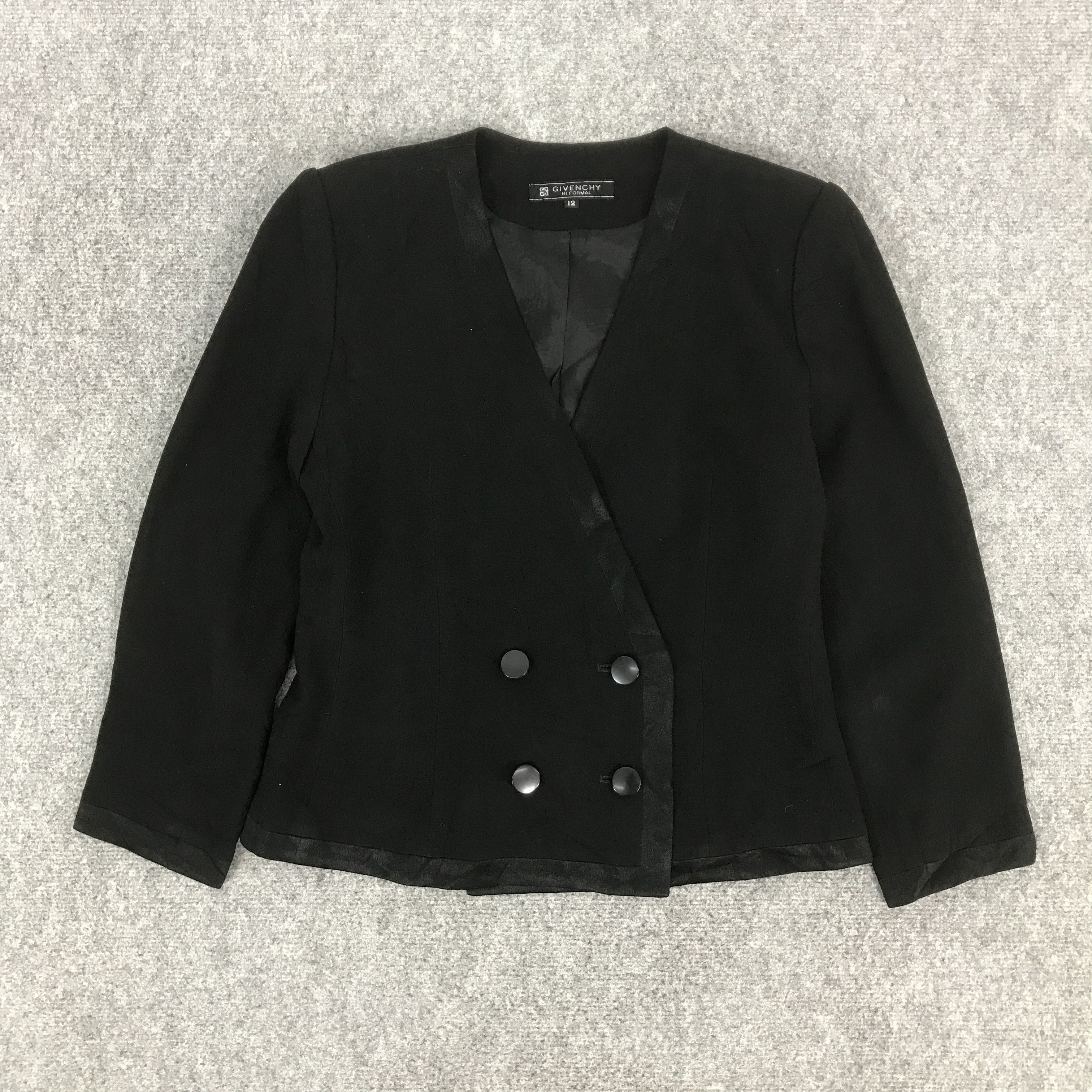 Givenchy GIVENCHY BLACK BLAZER JACKET K73B7 Size XL / US 12-14 / IT 48-50 - 1 Thumbnail