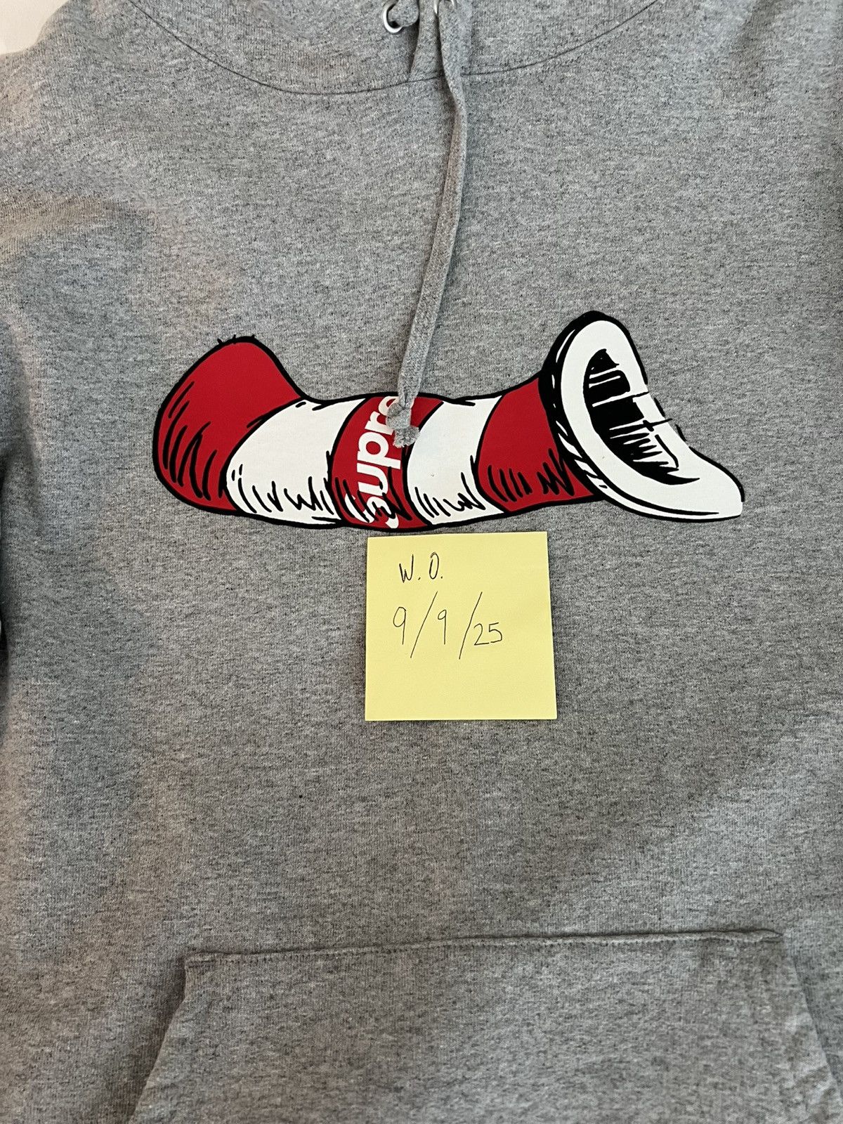 Supreme cat in the hat hoodie small