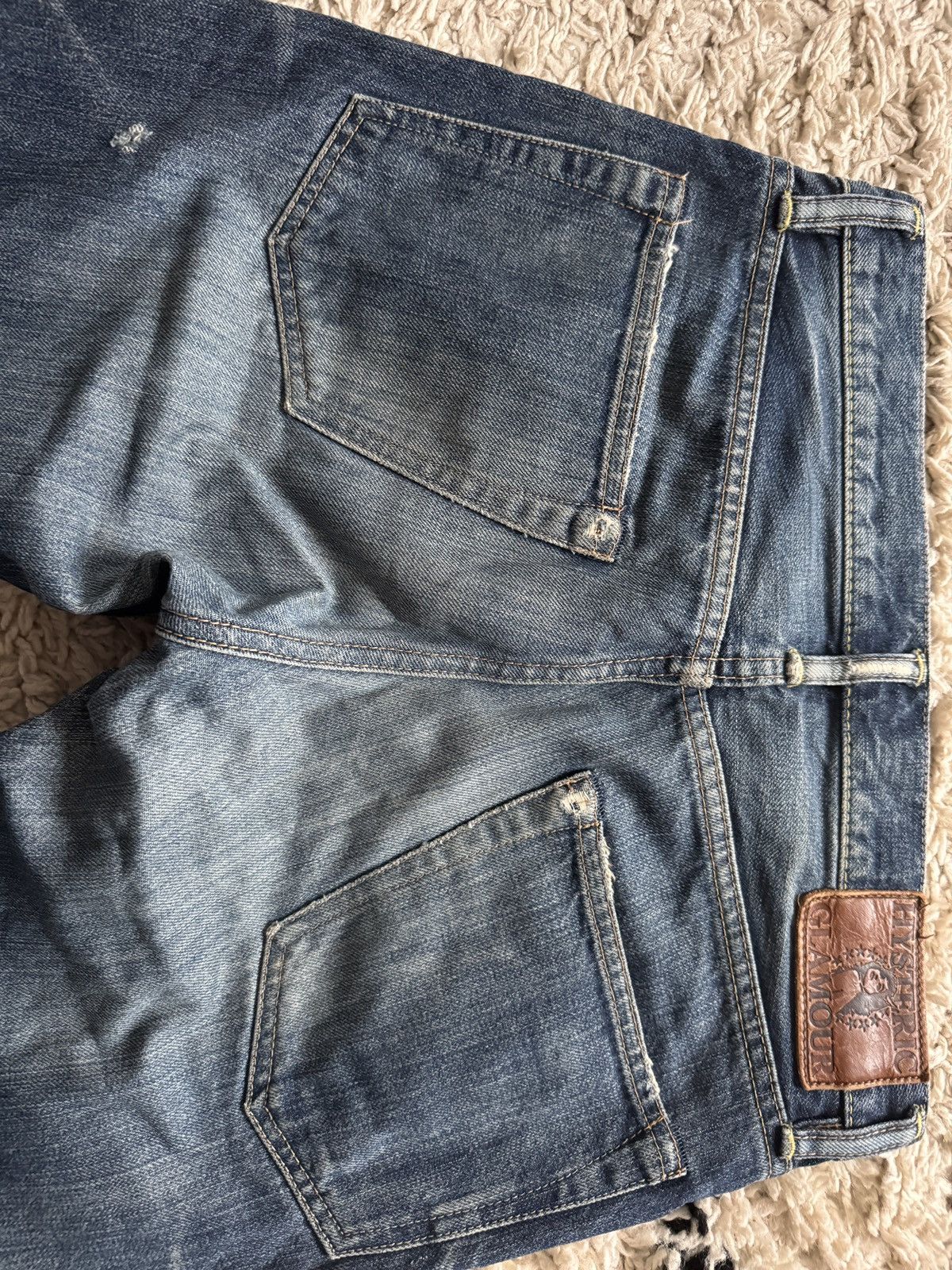 Hysteric Glamour Vintage Hysteric Glamour Faded Blue Wash Distress Jeans Size US 28 / EU 44 - 4 Thumbnail