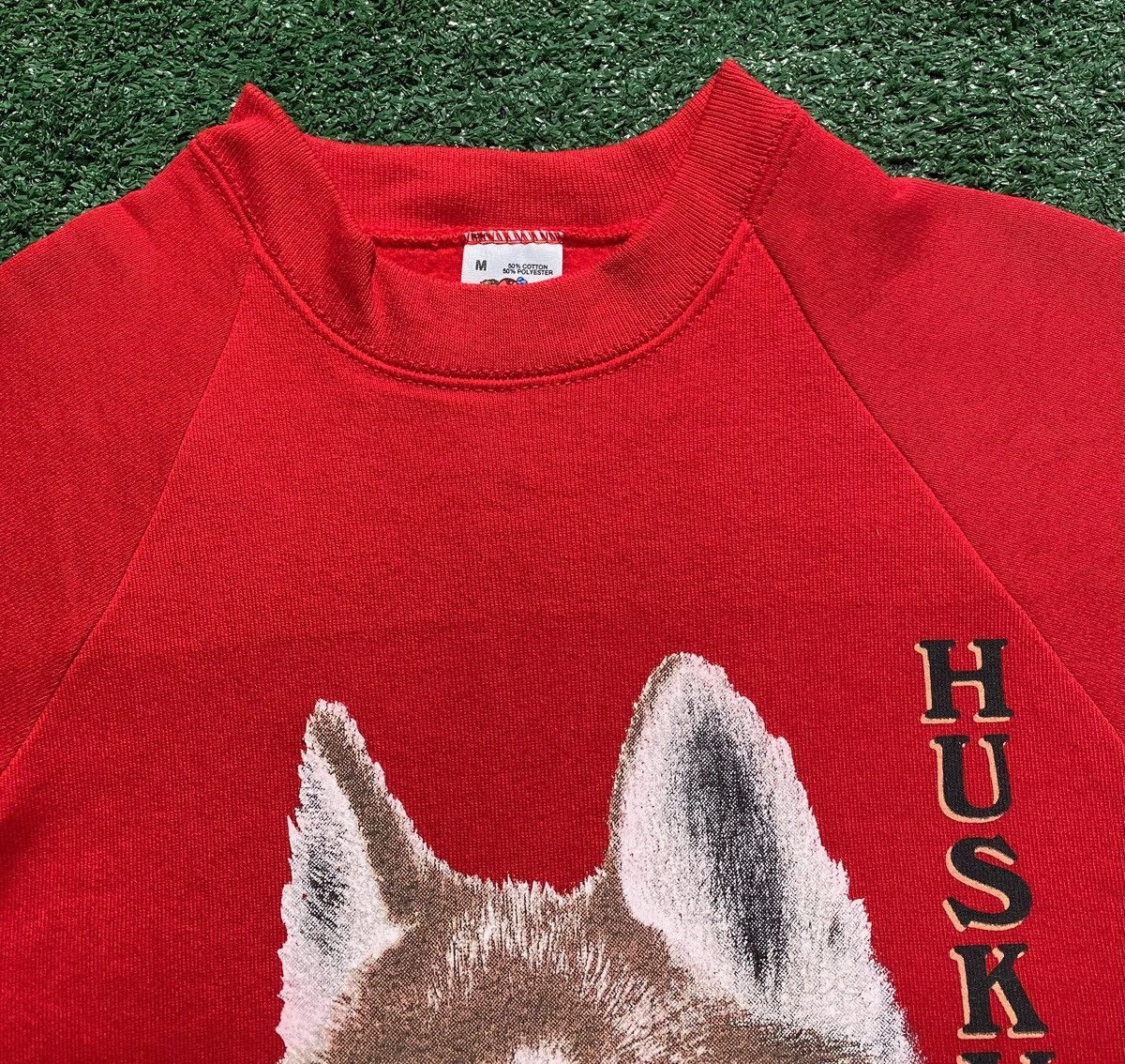 Fruit Of The Loom 90’s Husky Dog Red Sweatshirt Women’s Size Small Size S / US 4 / IT 40 - 4 Thumbnail