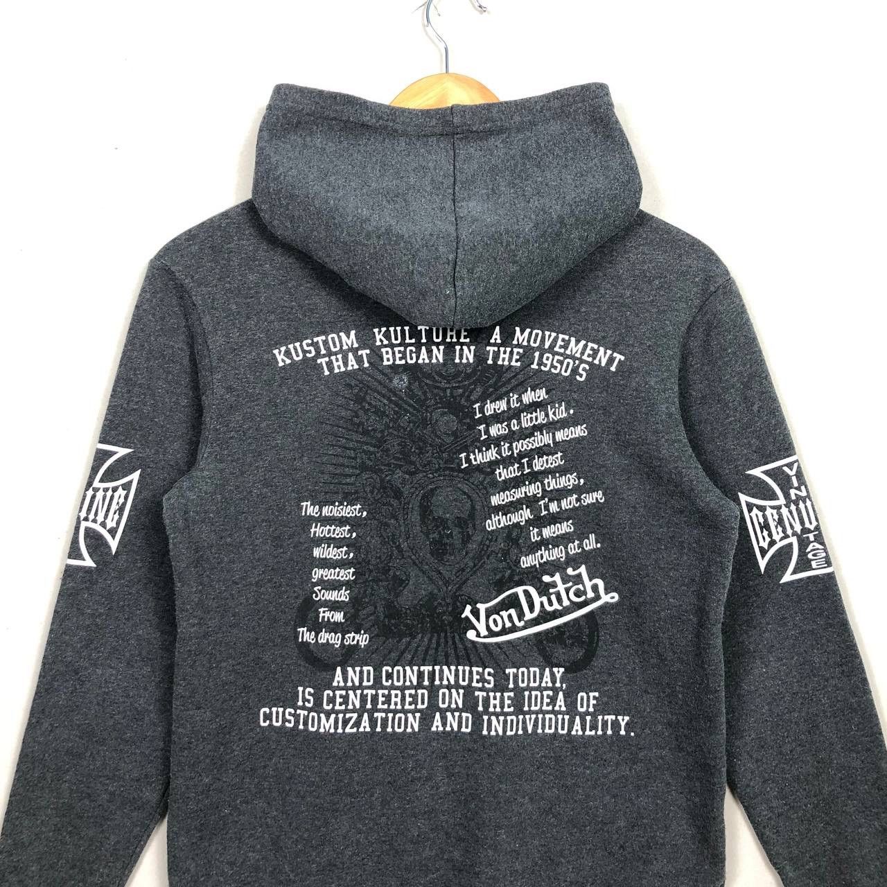 Affliction × Christian Audigier × Von Dutch Vintage Von Dutch Printed Hoodie Size US S / EU 44-46 / 1 - 4 Thumbnail