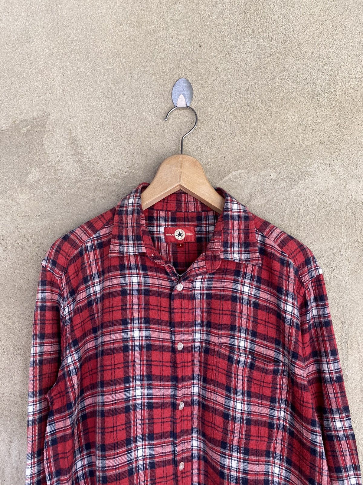 Converse Vintage Converse Plaid Tartan Flannel Shirt Button Up Size US M / EU 48-50 / 2 - 3 Thumbnail