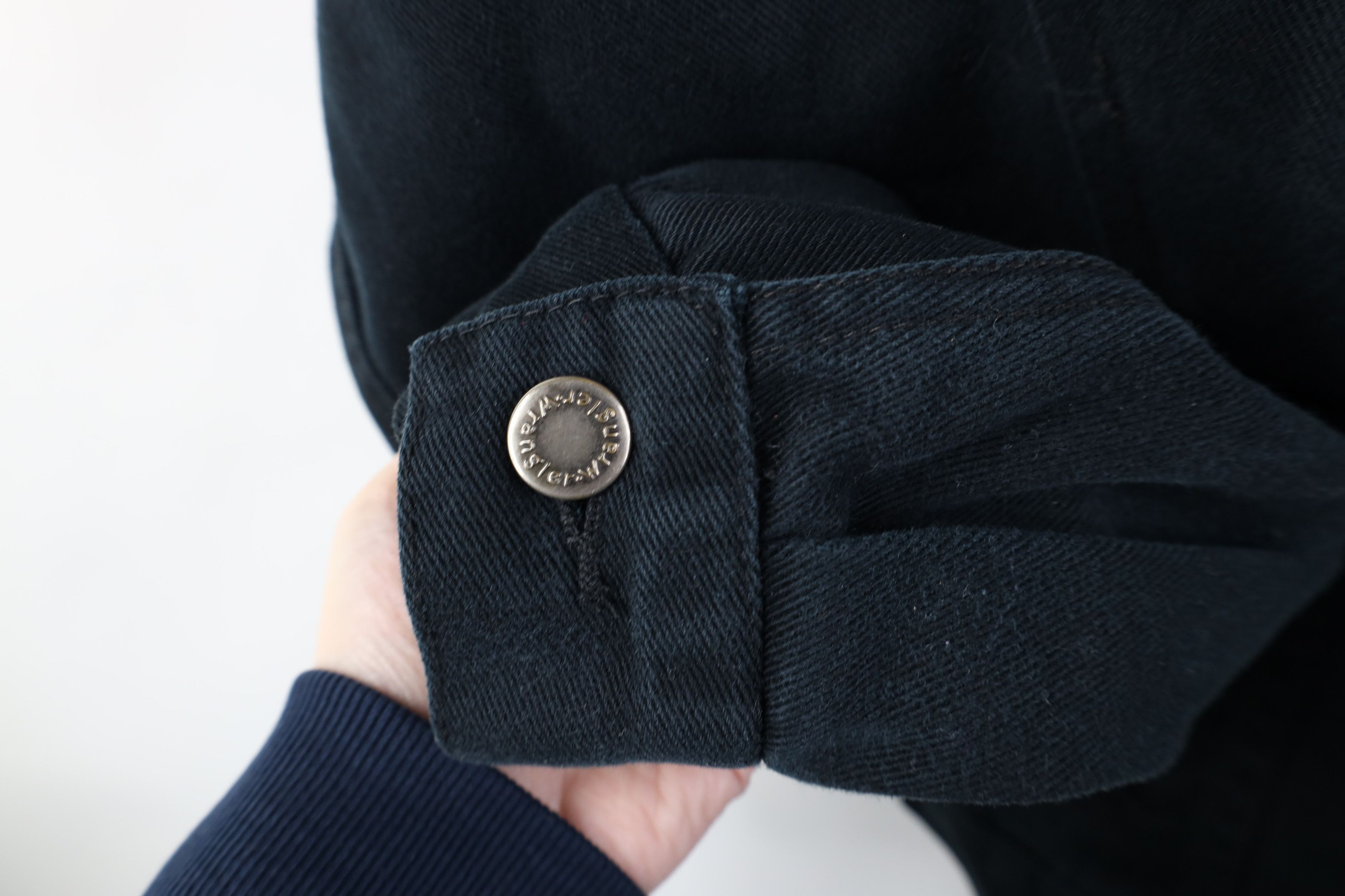 Wrangler Vintage 90s Y2K Wrangler Denim Jean Trucker Jacket Black Size US L / EU 52-54 / 3 - 4 Thumbnail