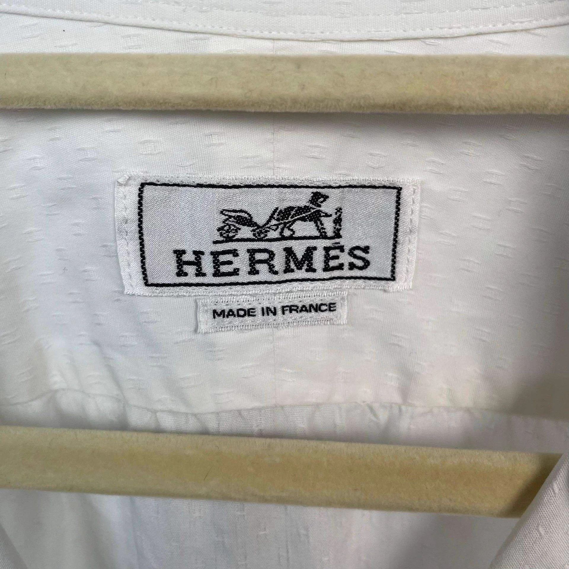 Hermes Hermès men's 40 shirt Size US XXS / EU 40 - 6 Thumbnail